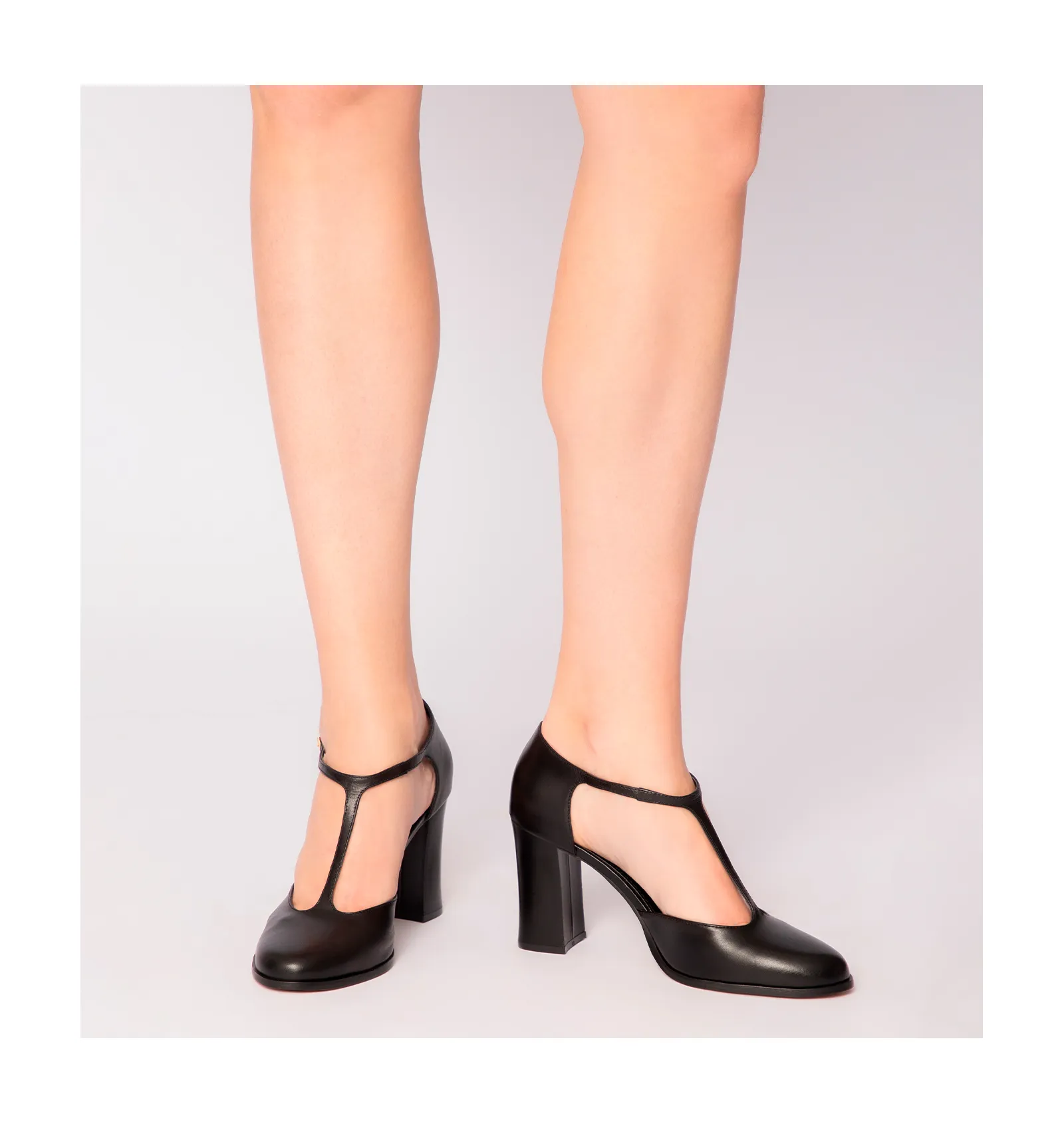 Scarpin Couro Preto