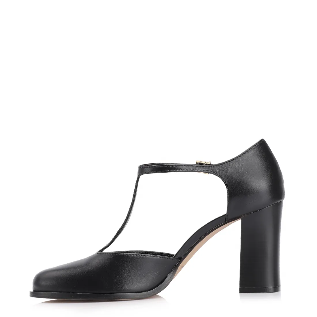 Scarpin Couro Preto - foto 5