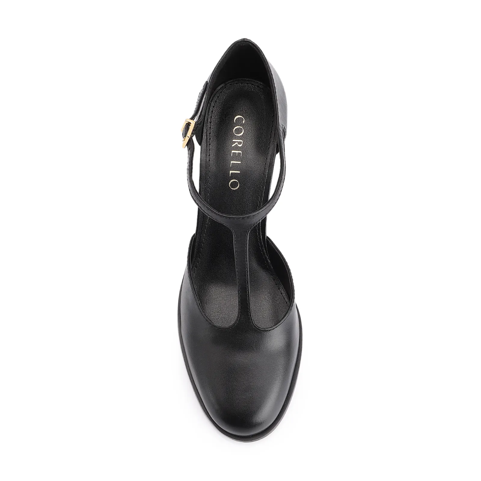 Scarpin Couro Preto