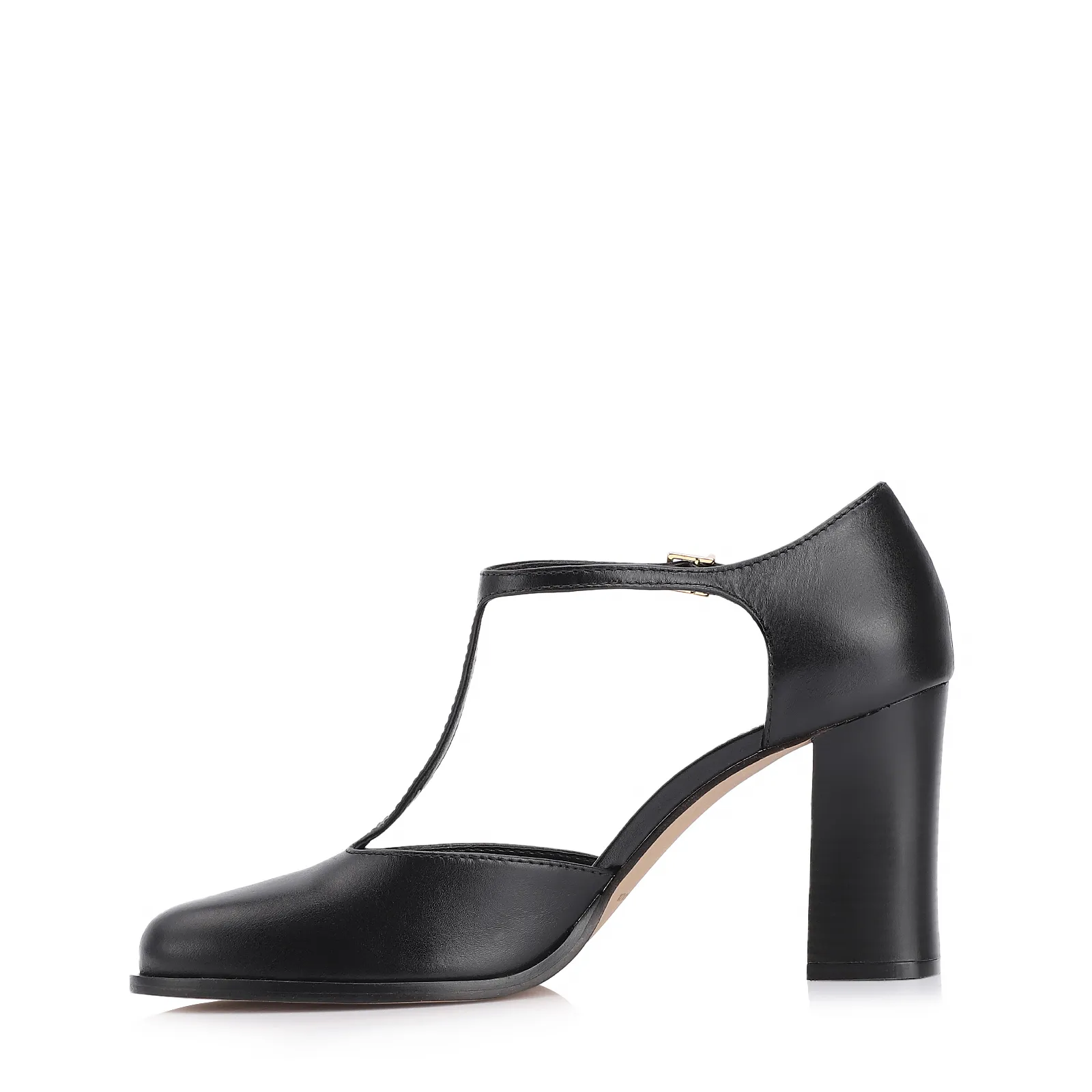 Scarpin Couro Preto