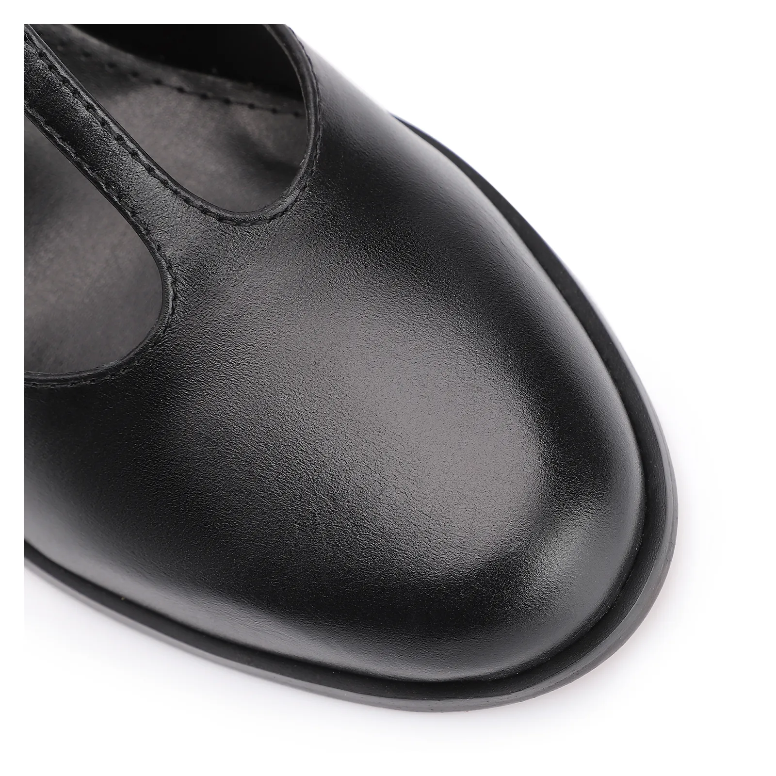 Scarpin Couro Preto