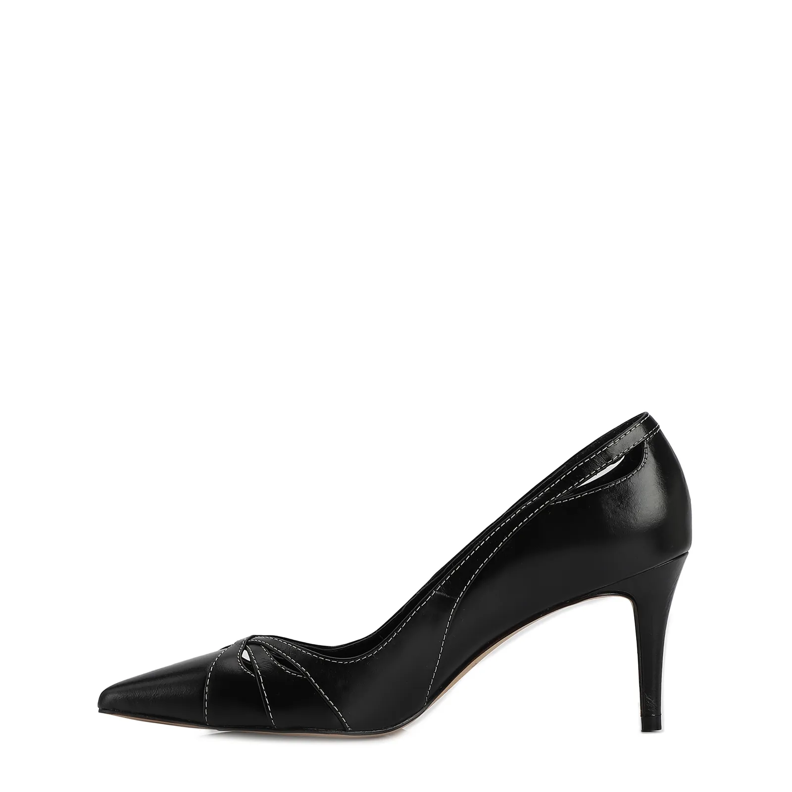 Scarpin Couro Preto
