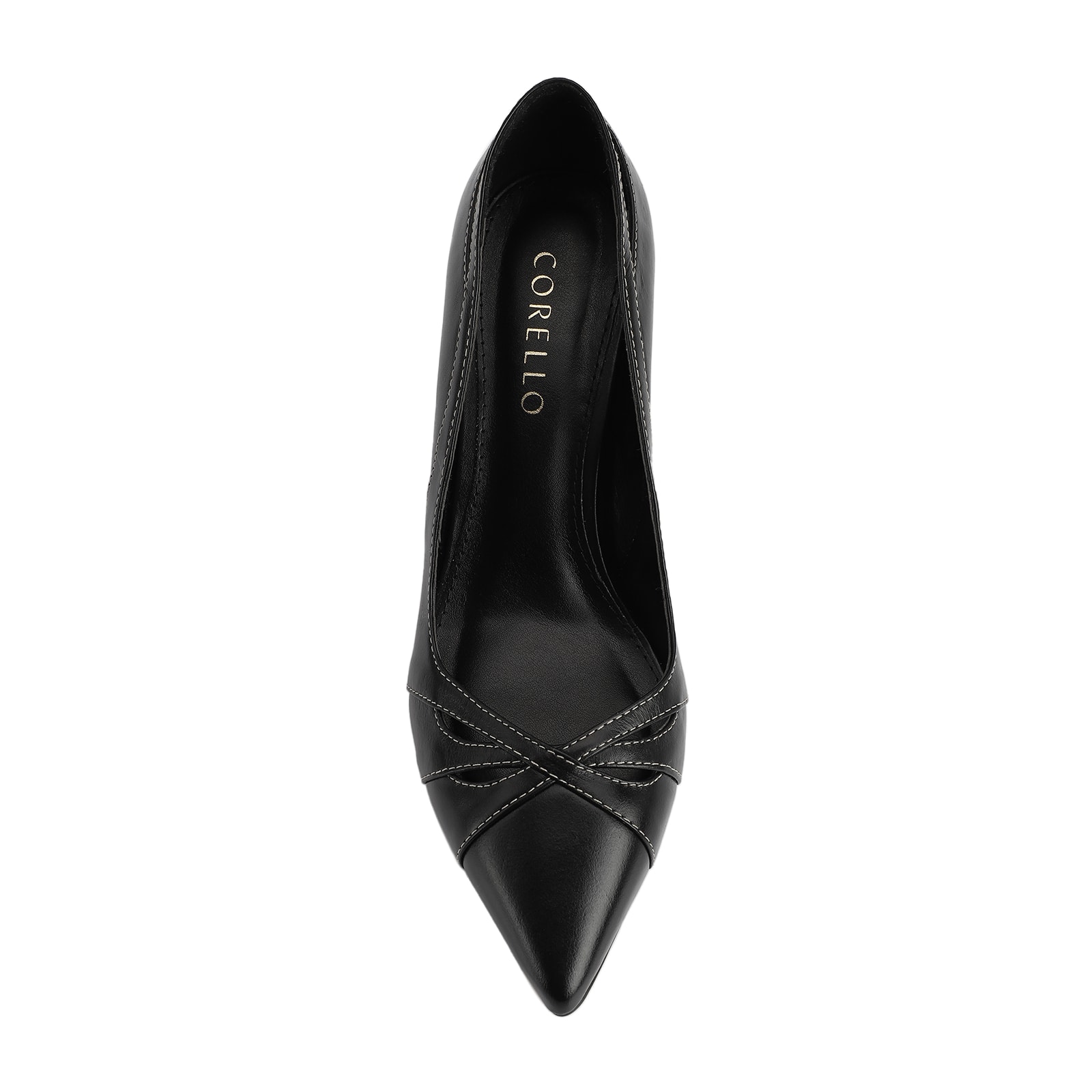 Scarpin Couro Preto