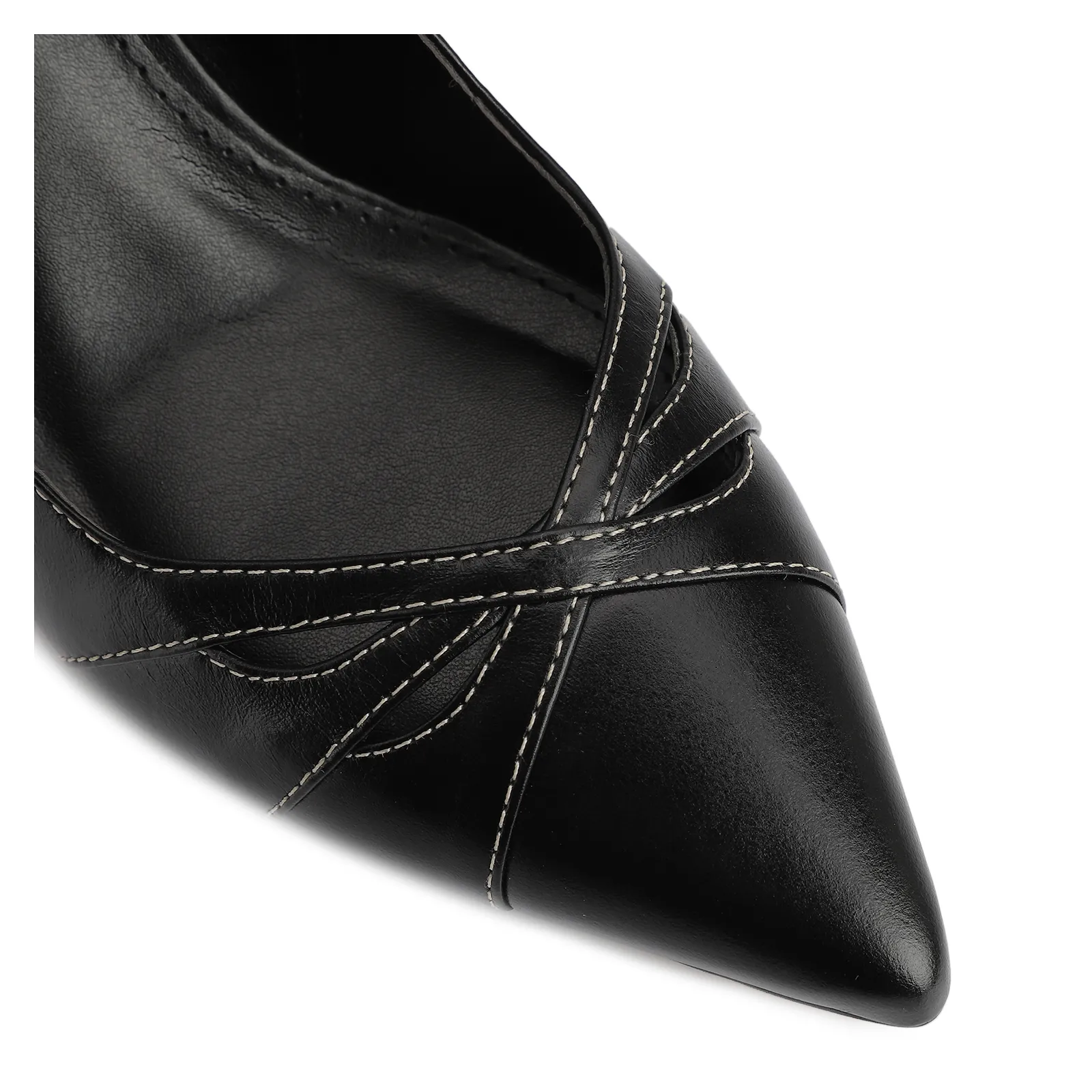 Scarpin Couro Preto