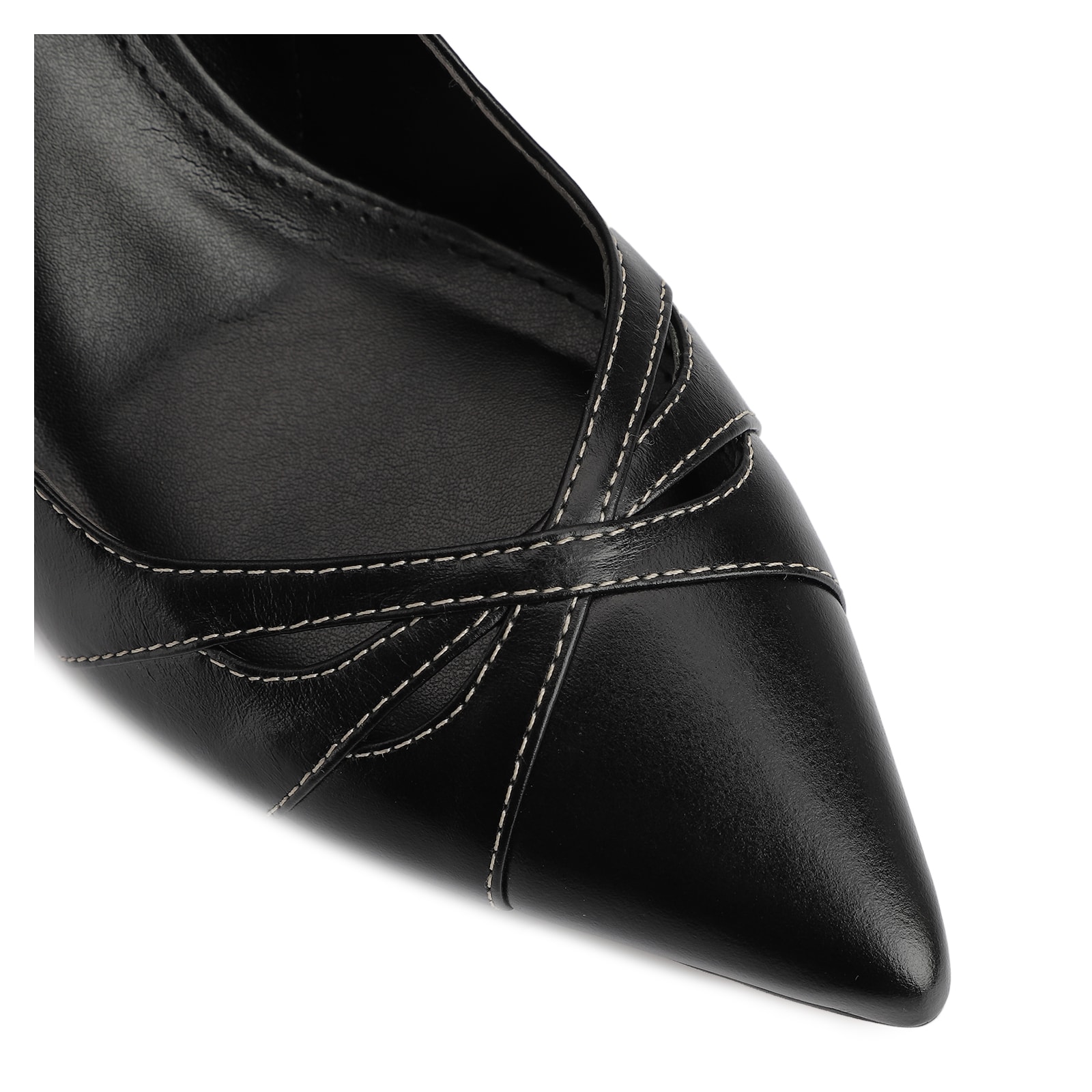 Scarpin Couro Preto