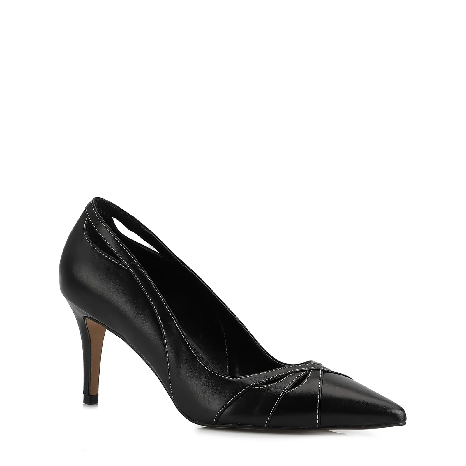 Scarpin Couro Preto