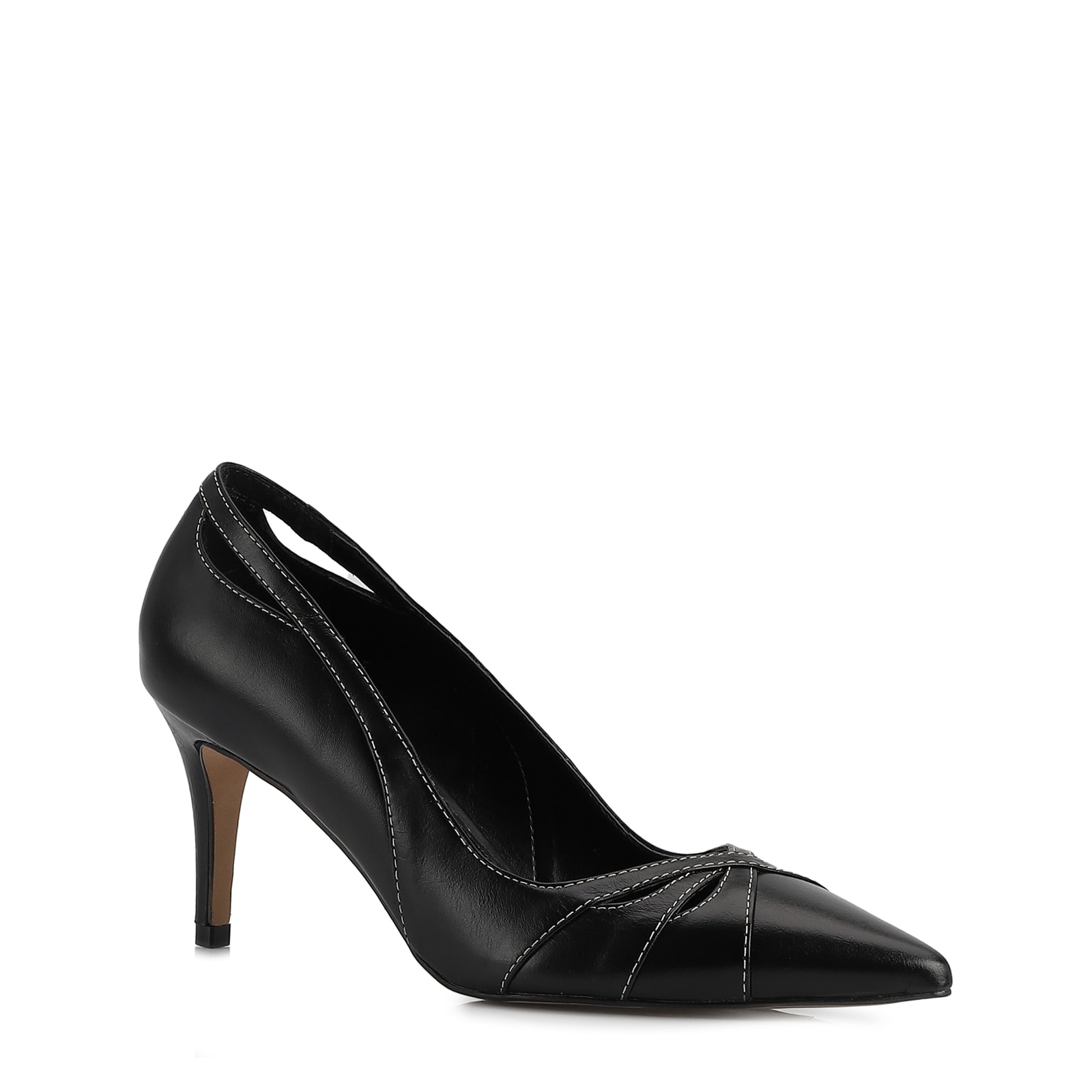Scarpin Couro Preto