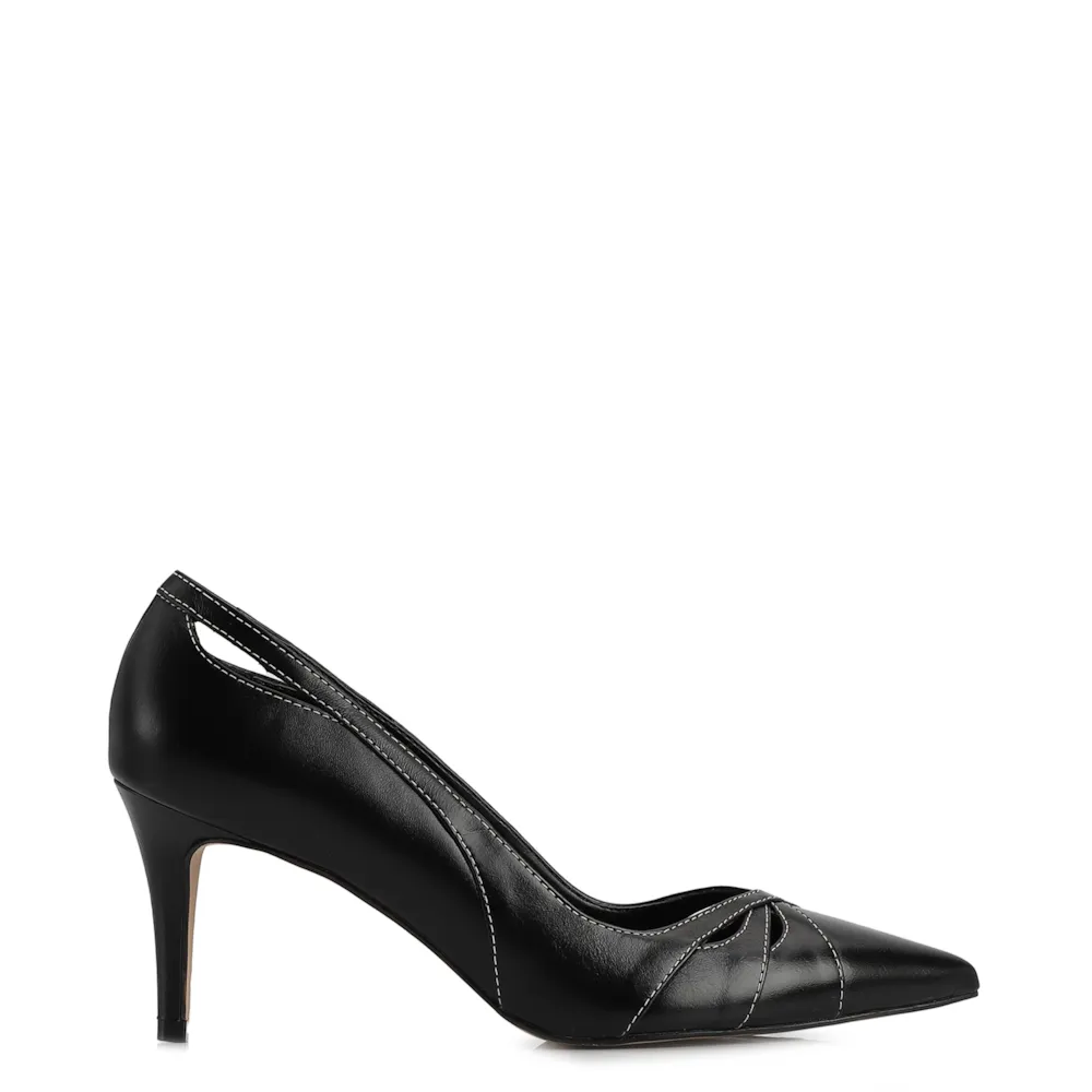 Scarpin Couro Preto - imagem 2