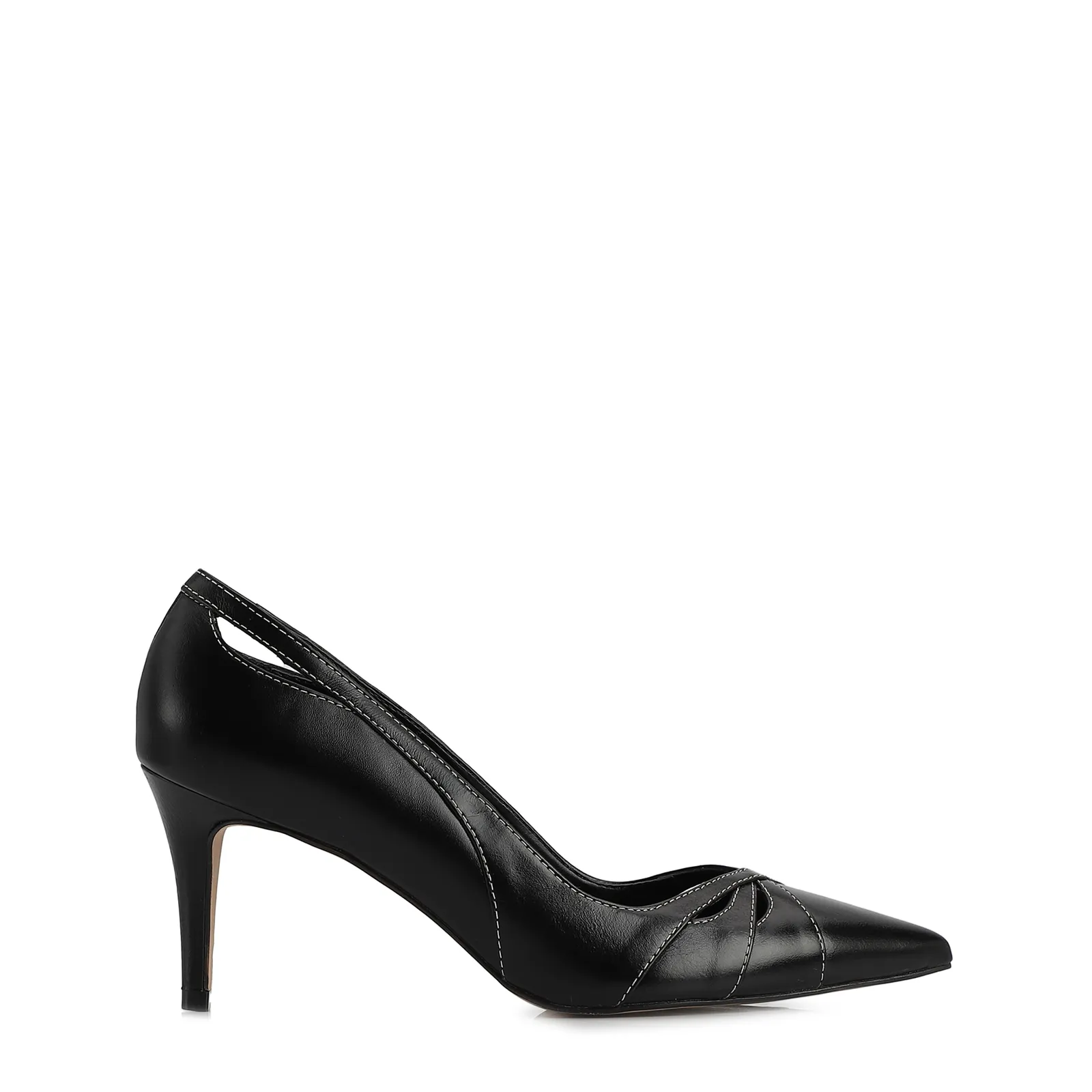Scarpin Couro Preto