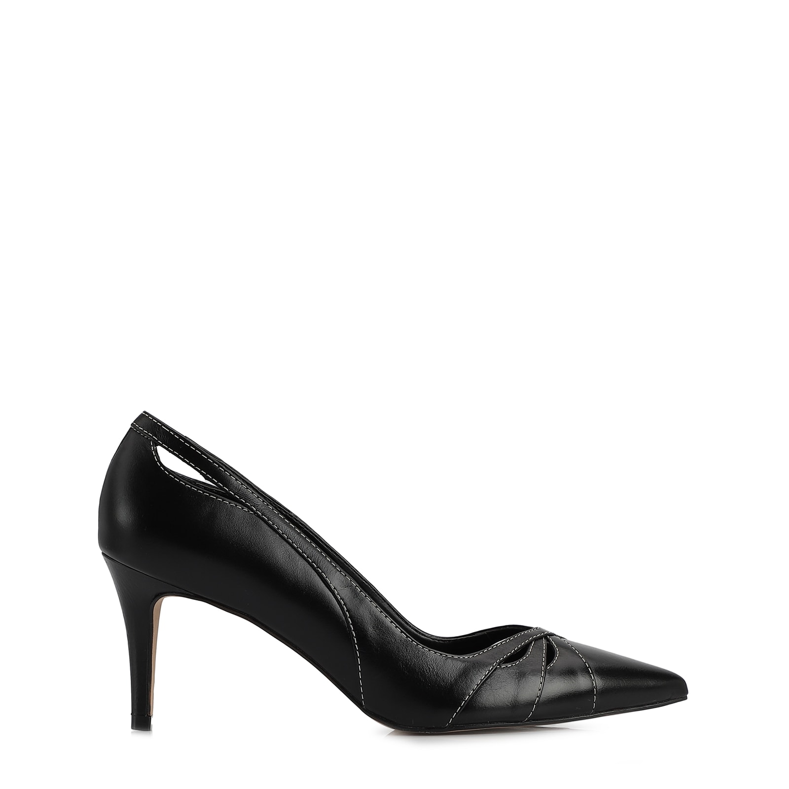 Scarpin Couro Preto