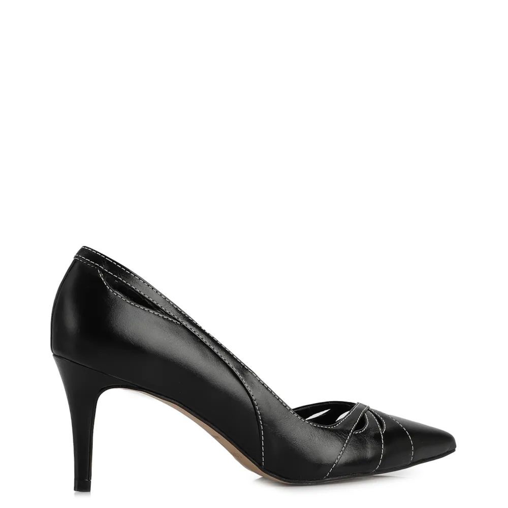 Scarpin Couro Preto - imagem 3
