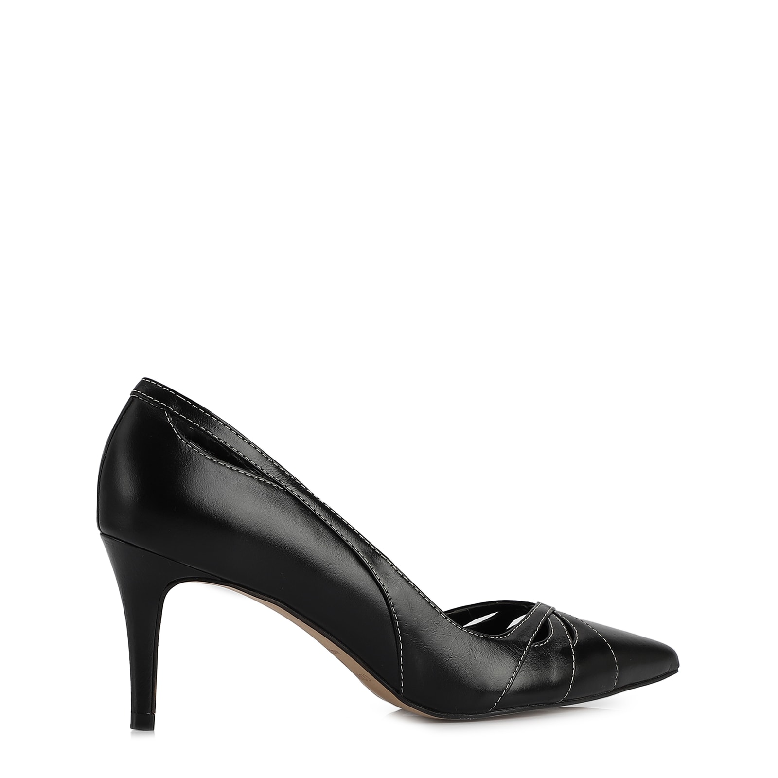 Scarpin Couro Preto