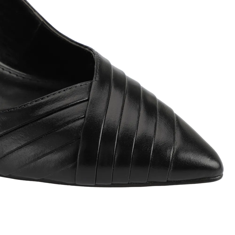 Scarpin Couro Preto - imagem 6