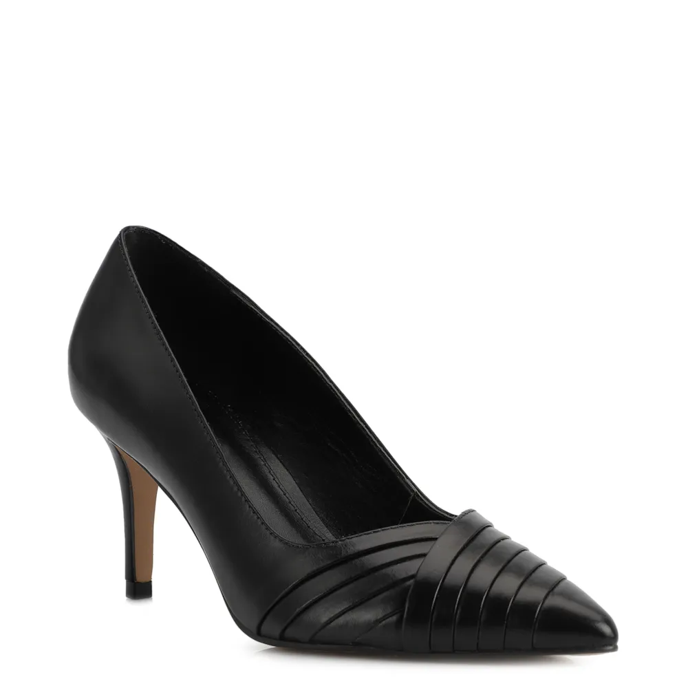 Scarpin Couro Preto