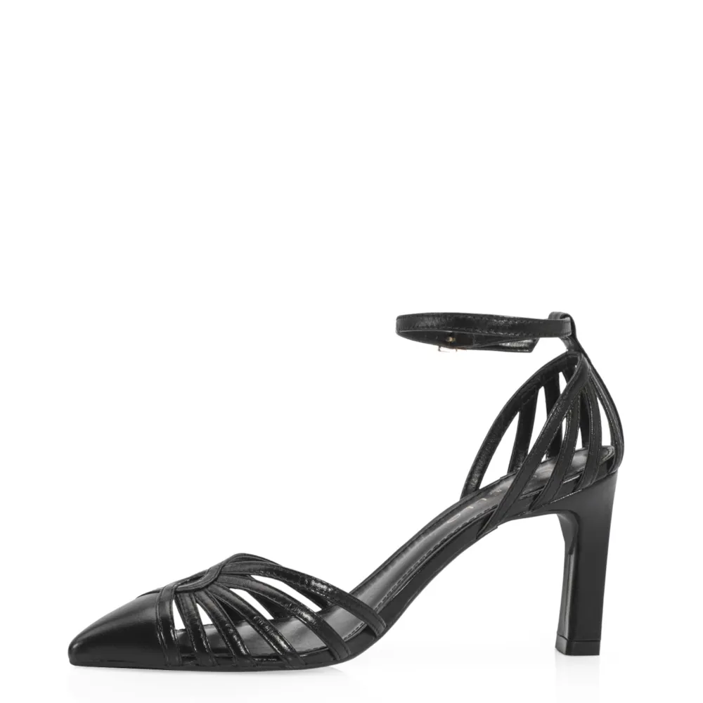 Scarpin Couro Preto - imagem 5