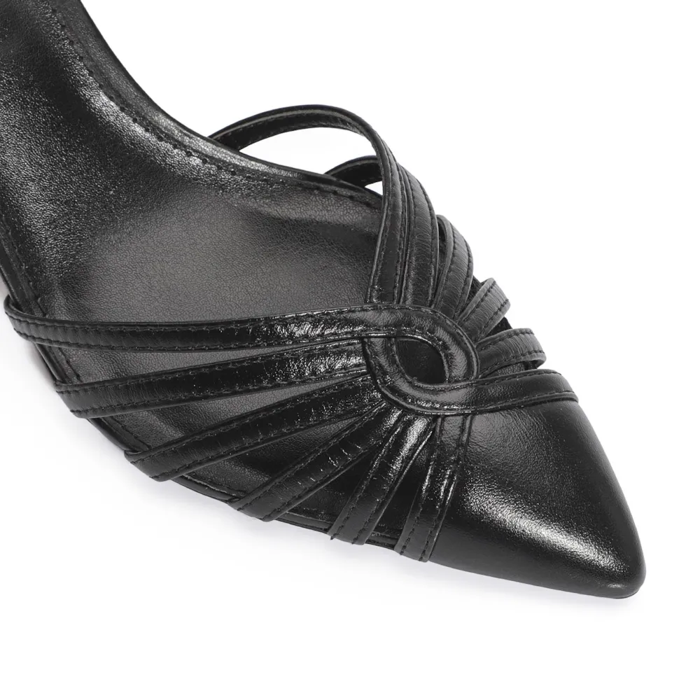 Scarpin Couro Preto - imagem 7
