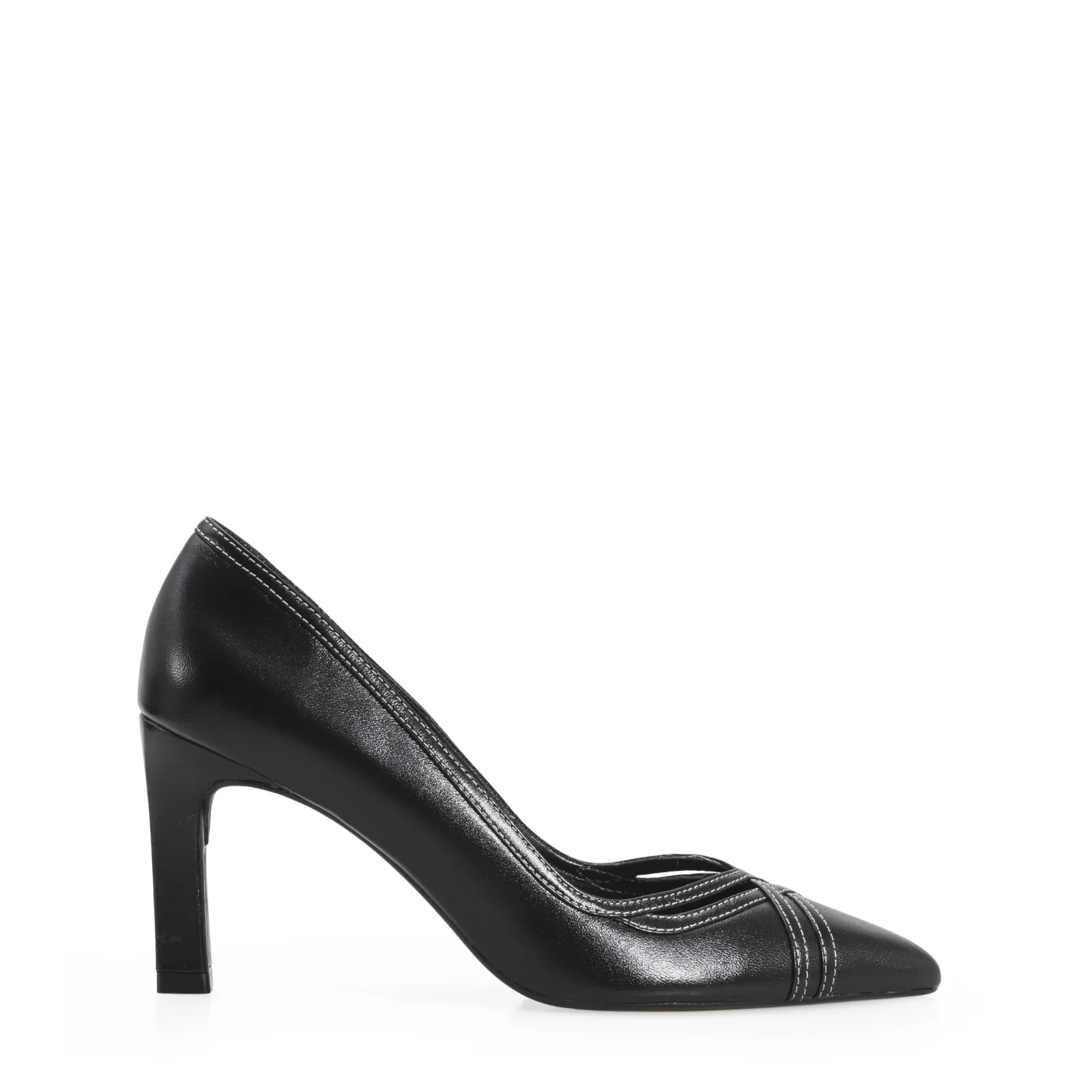 Scarpin Couro Preto