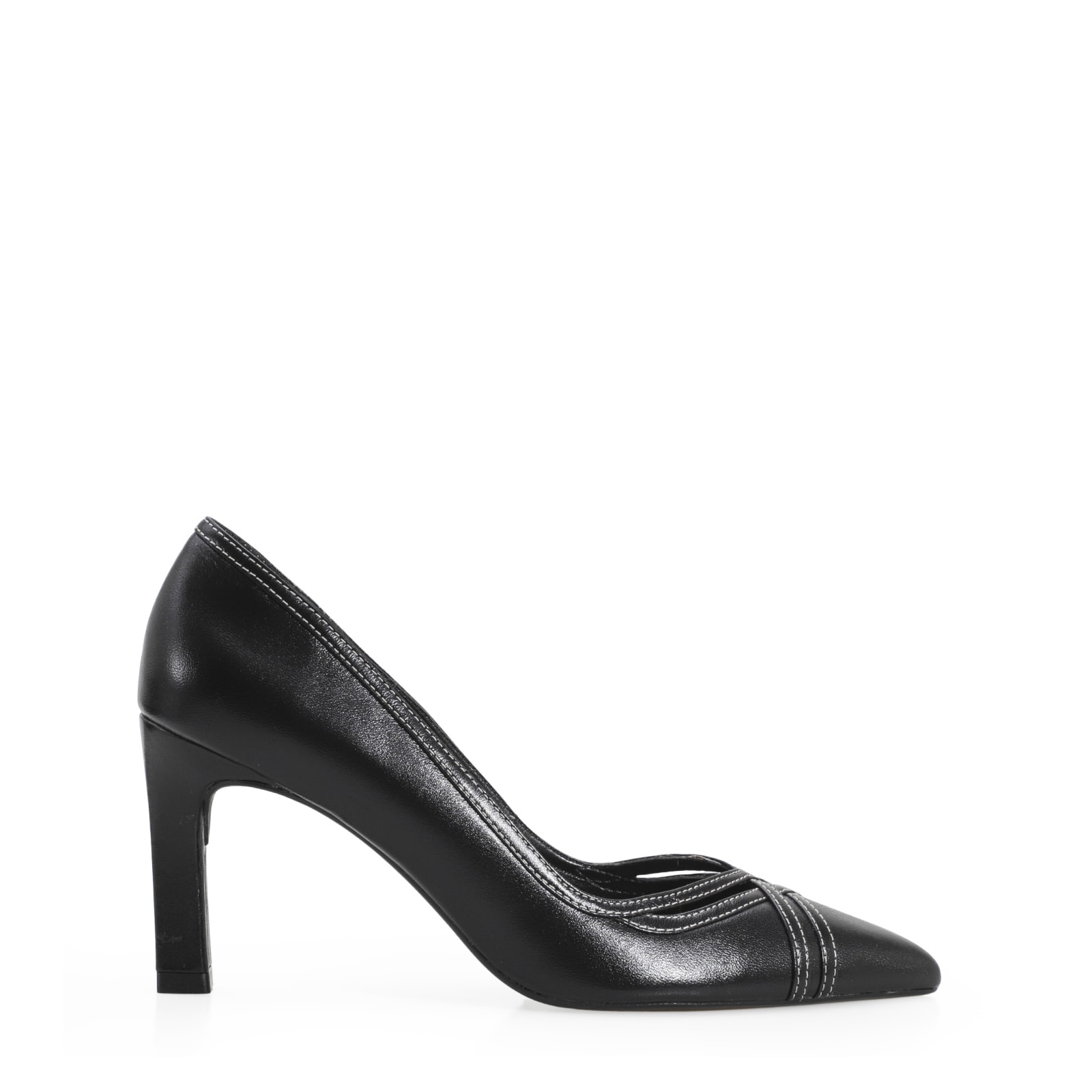 Scarpin Couro Preto