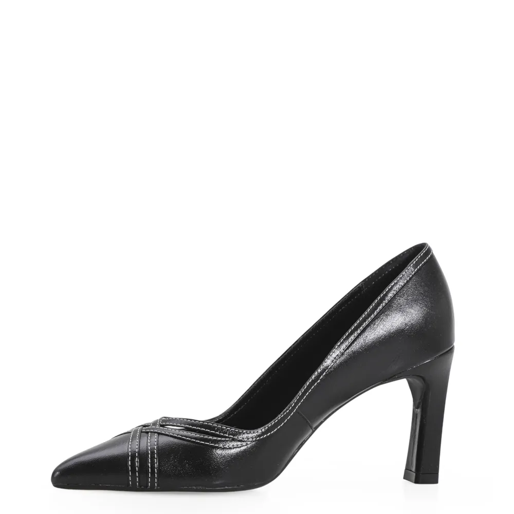 Scarpin Couro Preto - imagem 5