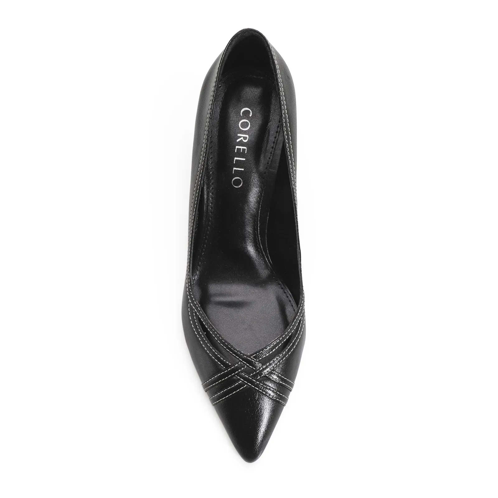 Scarpin Couro Preto