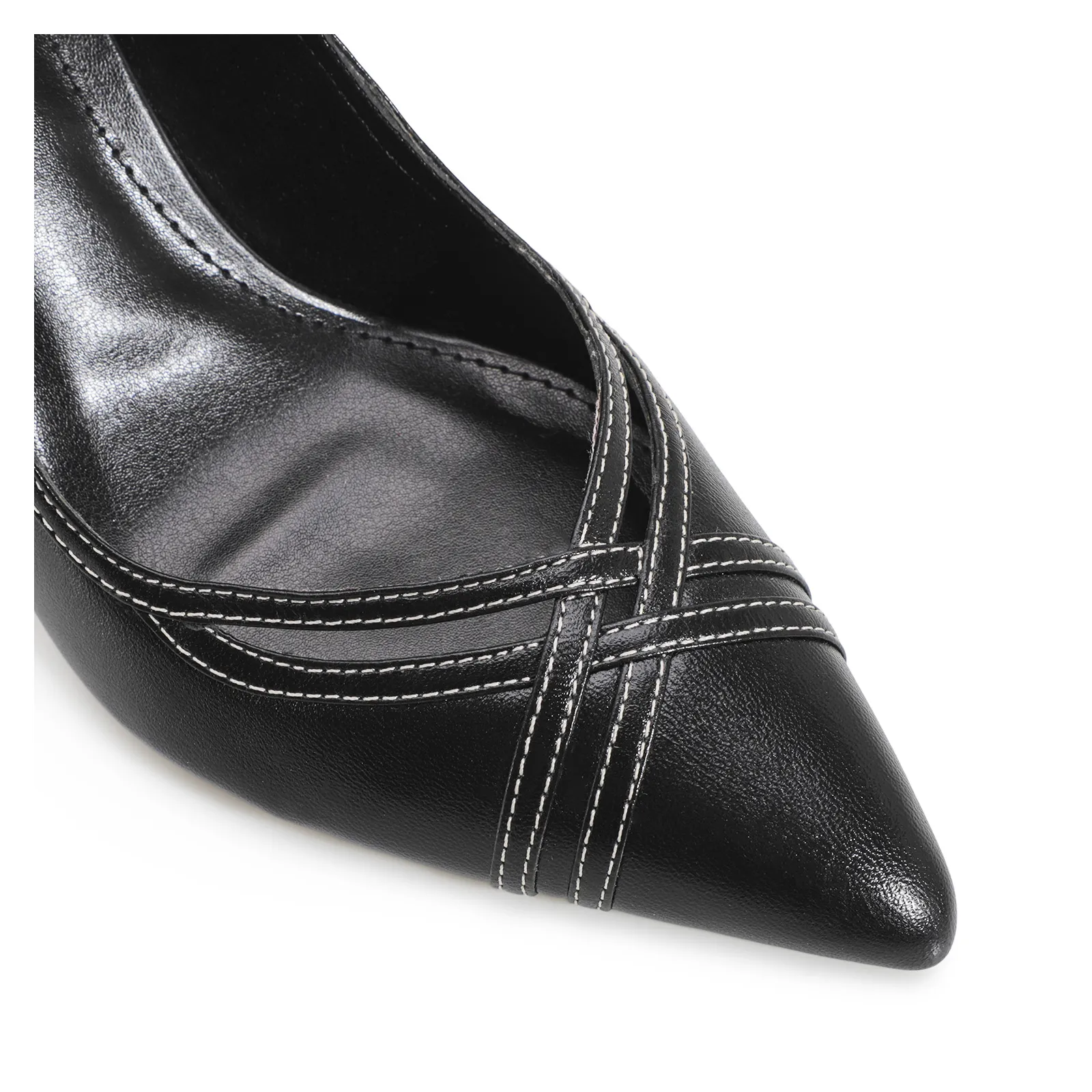 Scarpin Couro Preto