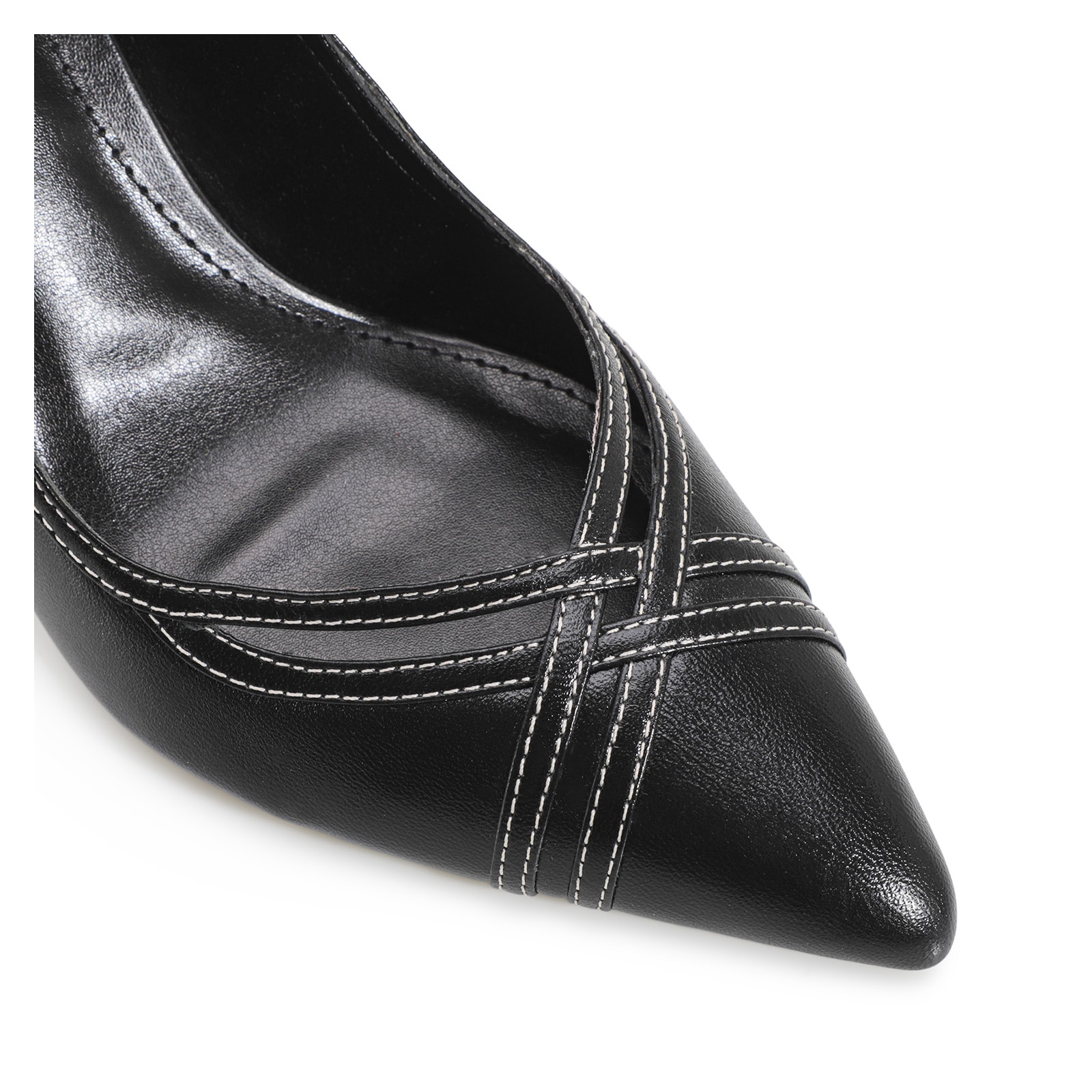 Scarpin Couro Preto