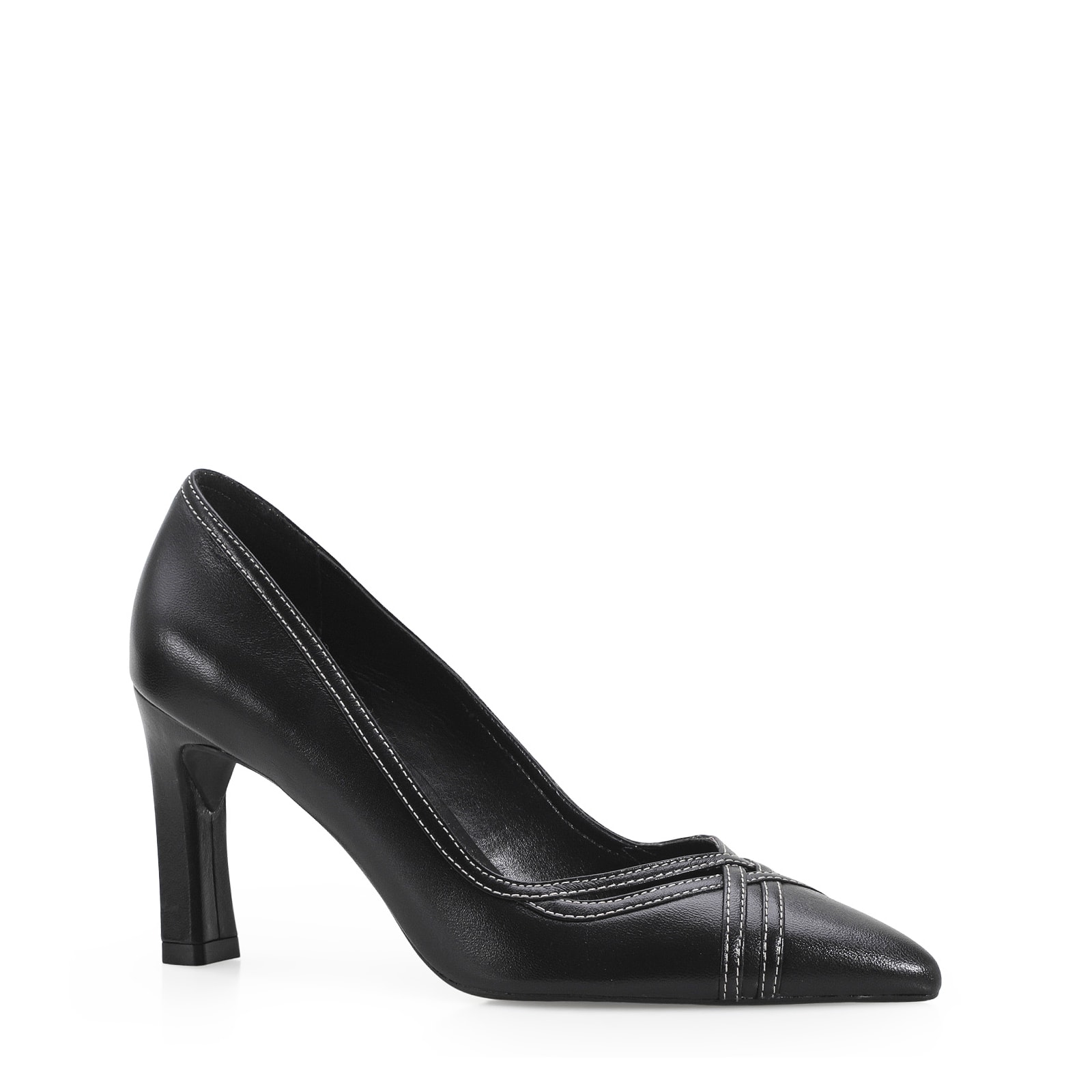 Scarpin Couro Preto