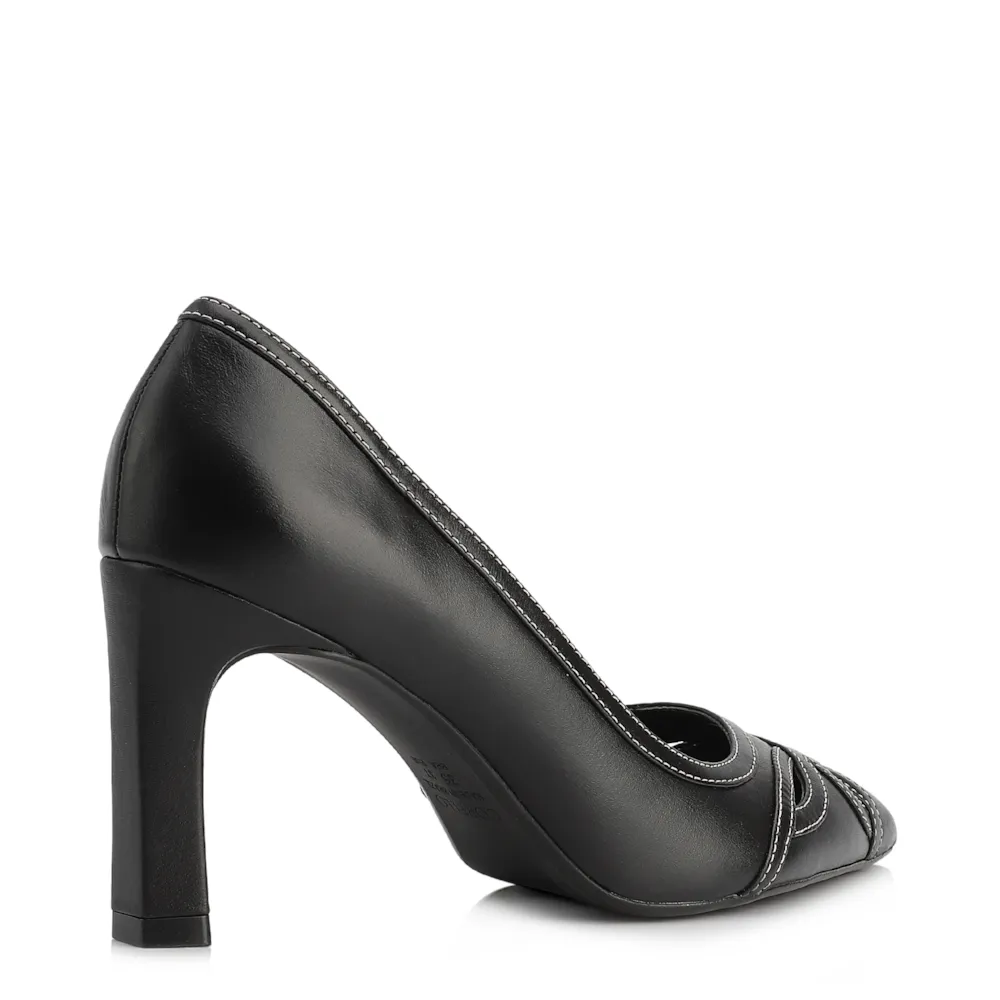 Scarpin Couro Preto - imagem 3