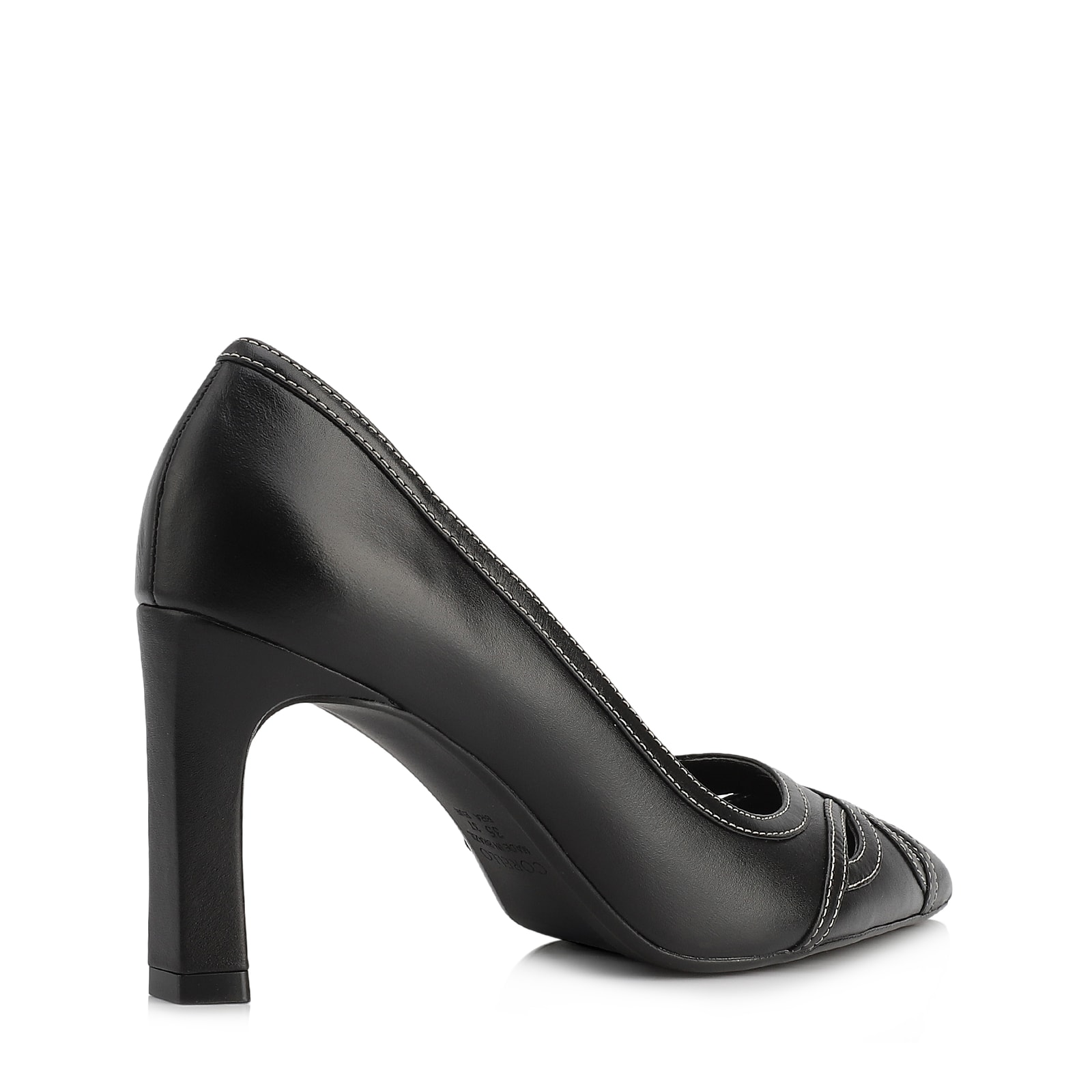 Scarpin Couro Preto
