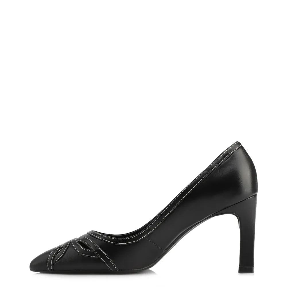 Scarpin Couro Preto - imagem 4