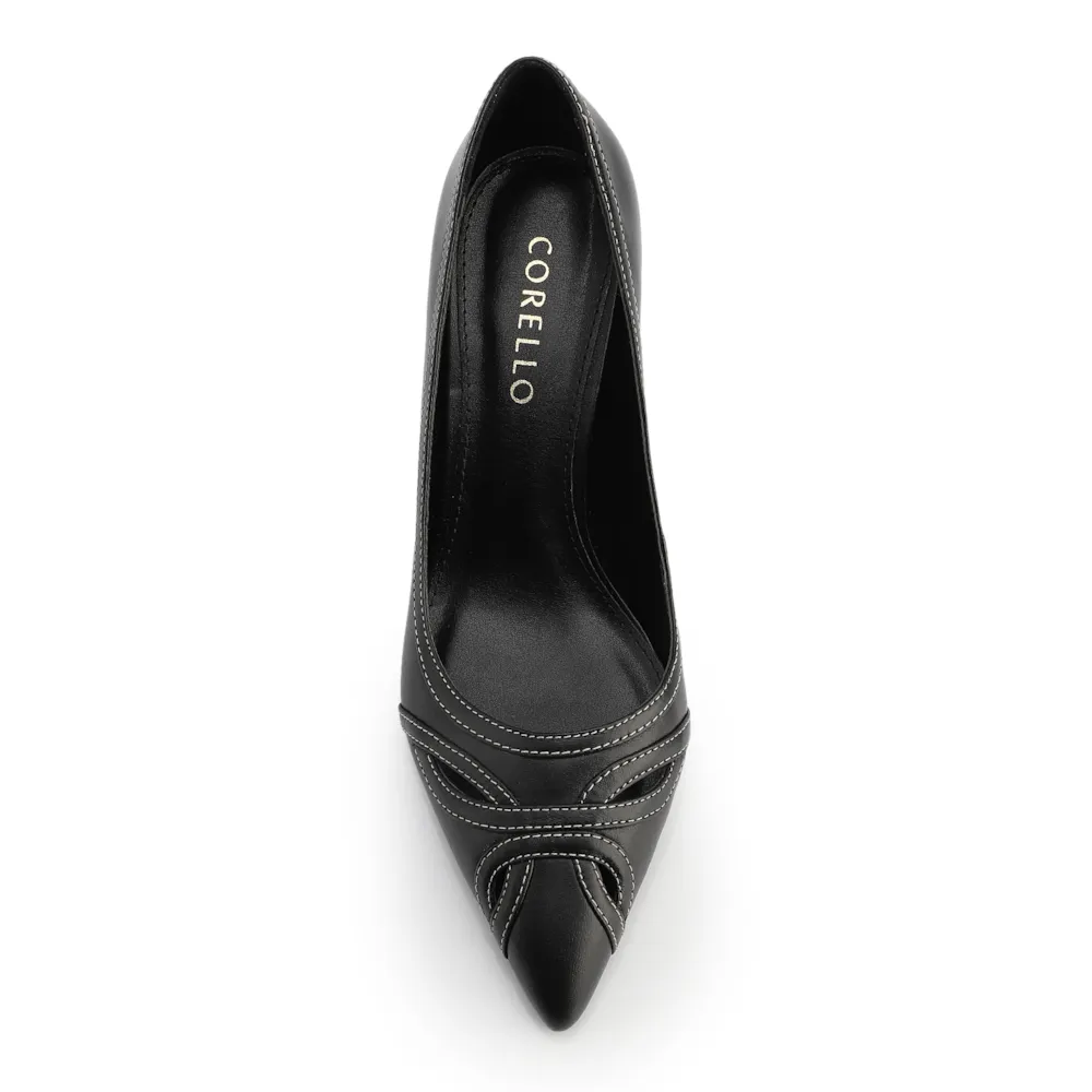Scarpin Couro Preto - imagem 5