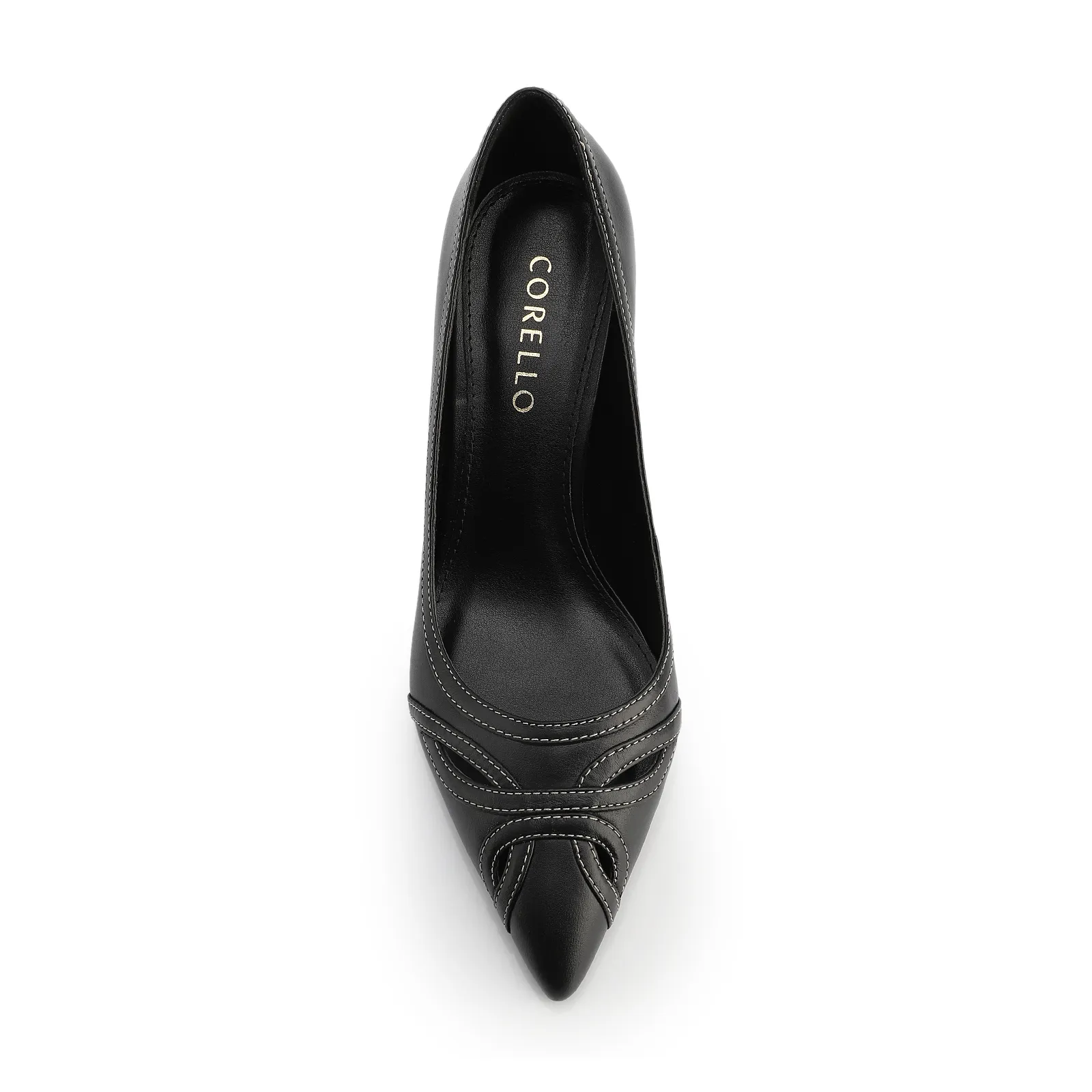 Scarpin Couro Preto