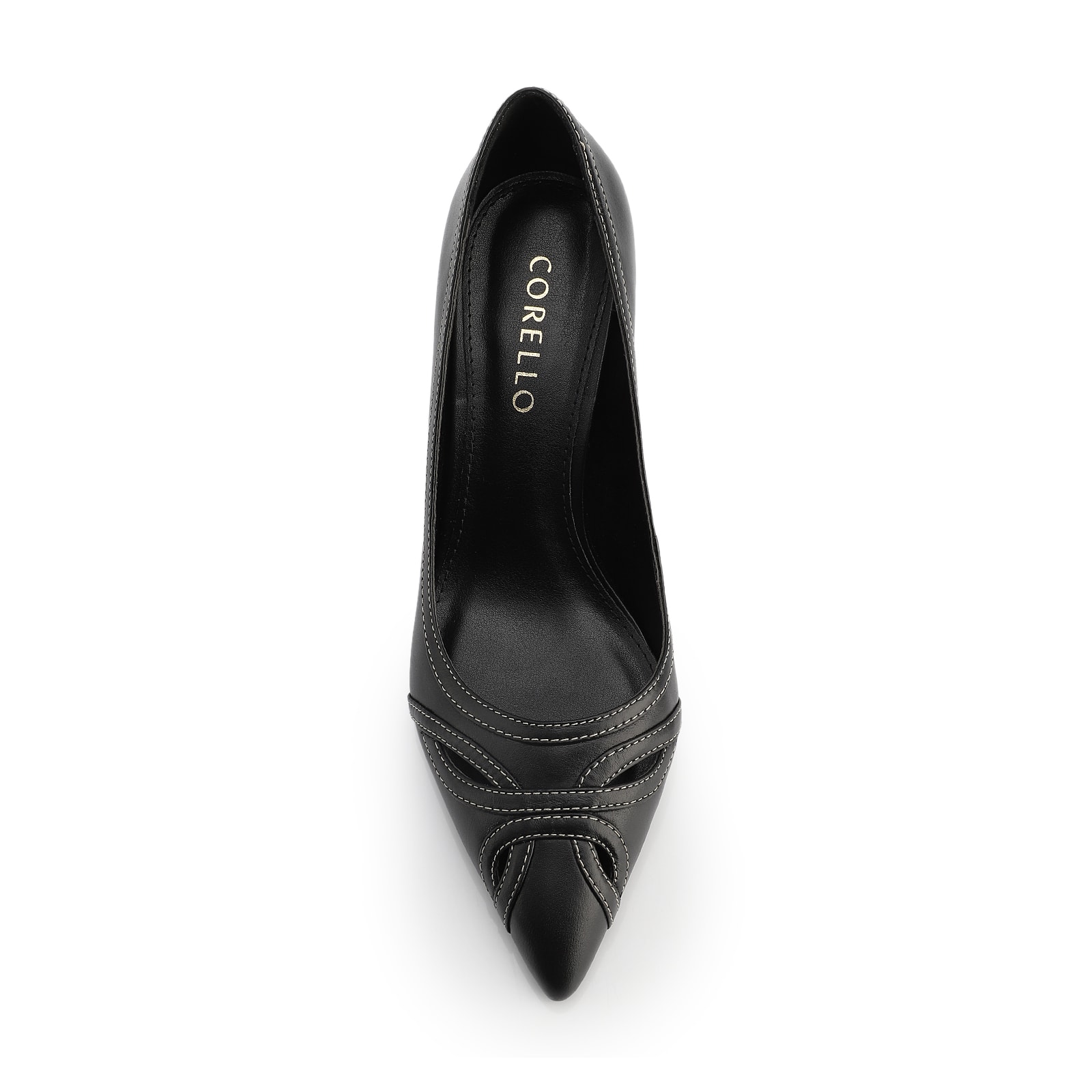 Scarpin Couro Preto
