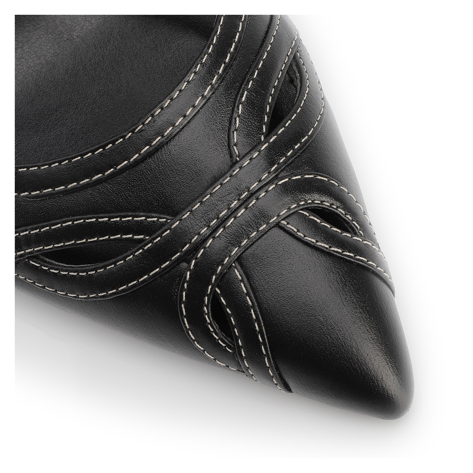 Scarpin Couro Preto