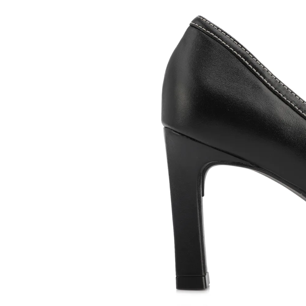 Scarpin Couro Preto - imagem 7