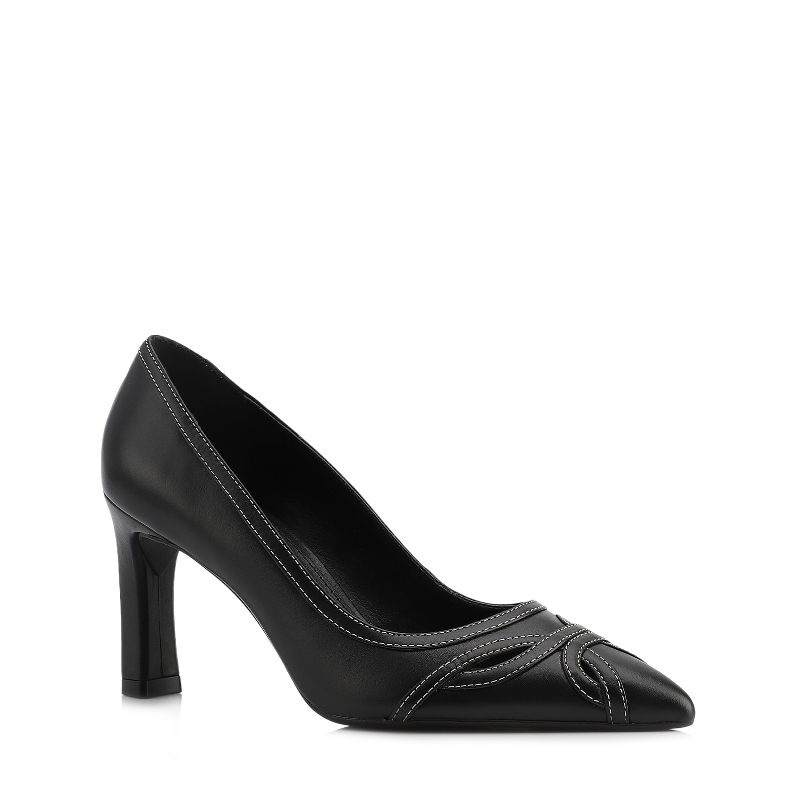 Scarpin Couro Preto