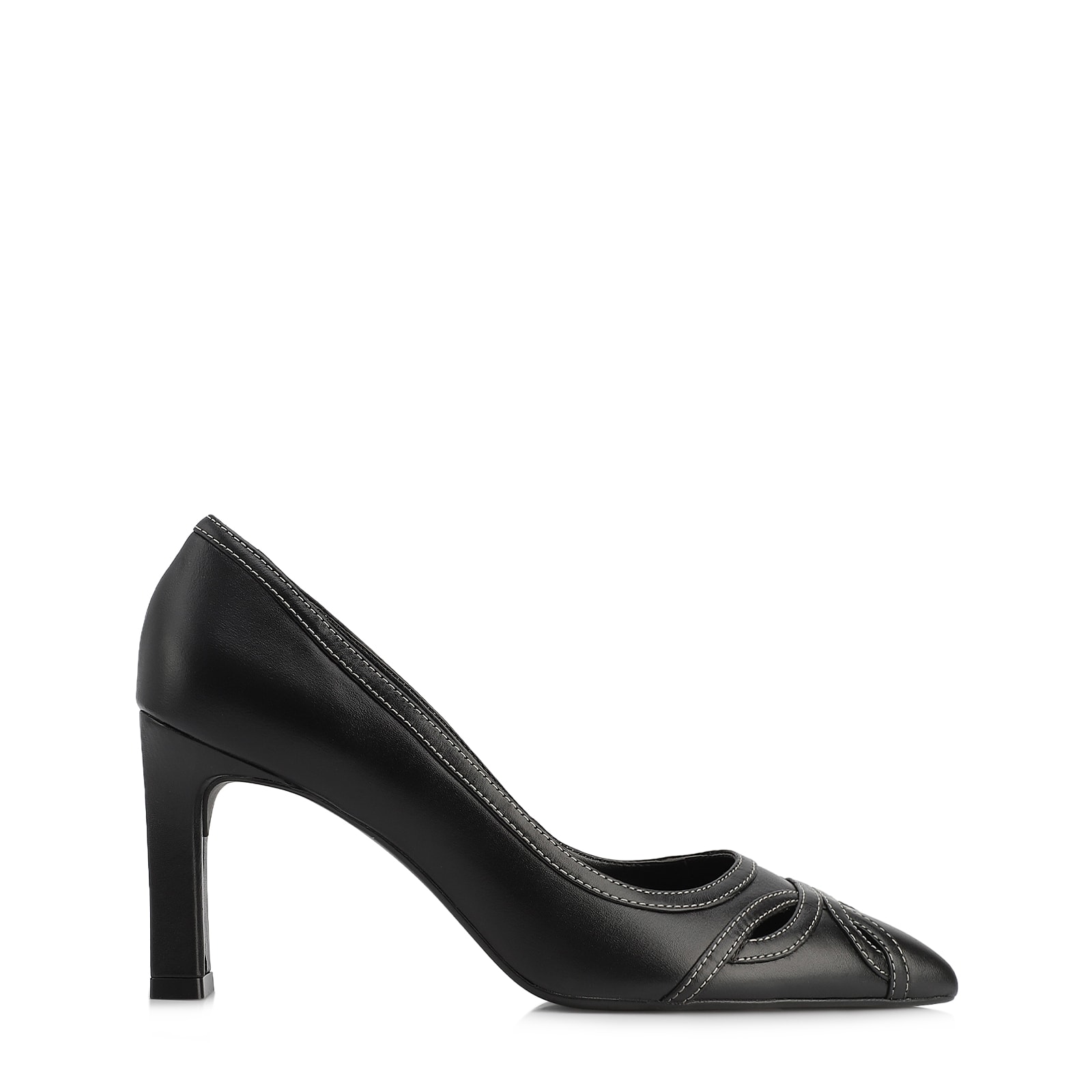 Scarpin Couro Preto