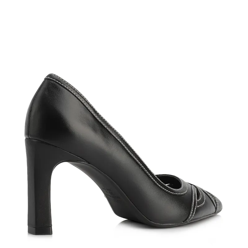 Scarpin Couro Preto - foto 3