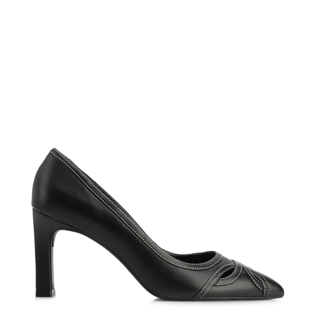 Scarpin Couro Preto - foto 2
