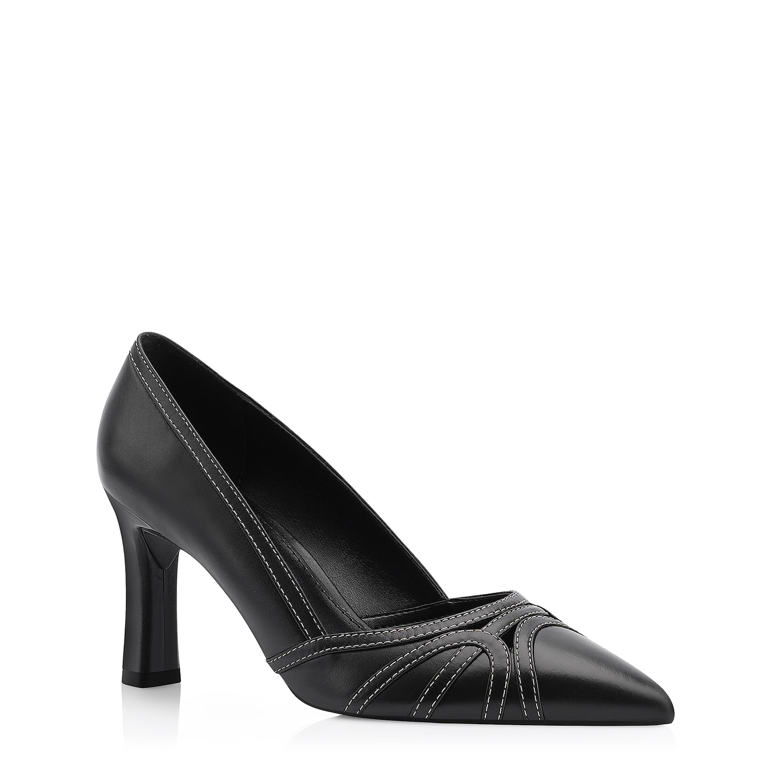 Scarpin Couro Preto