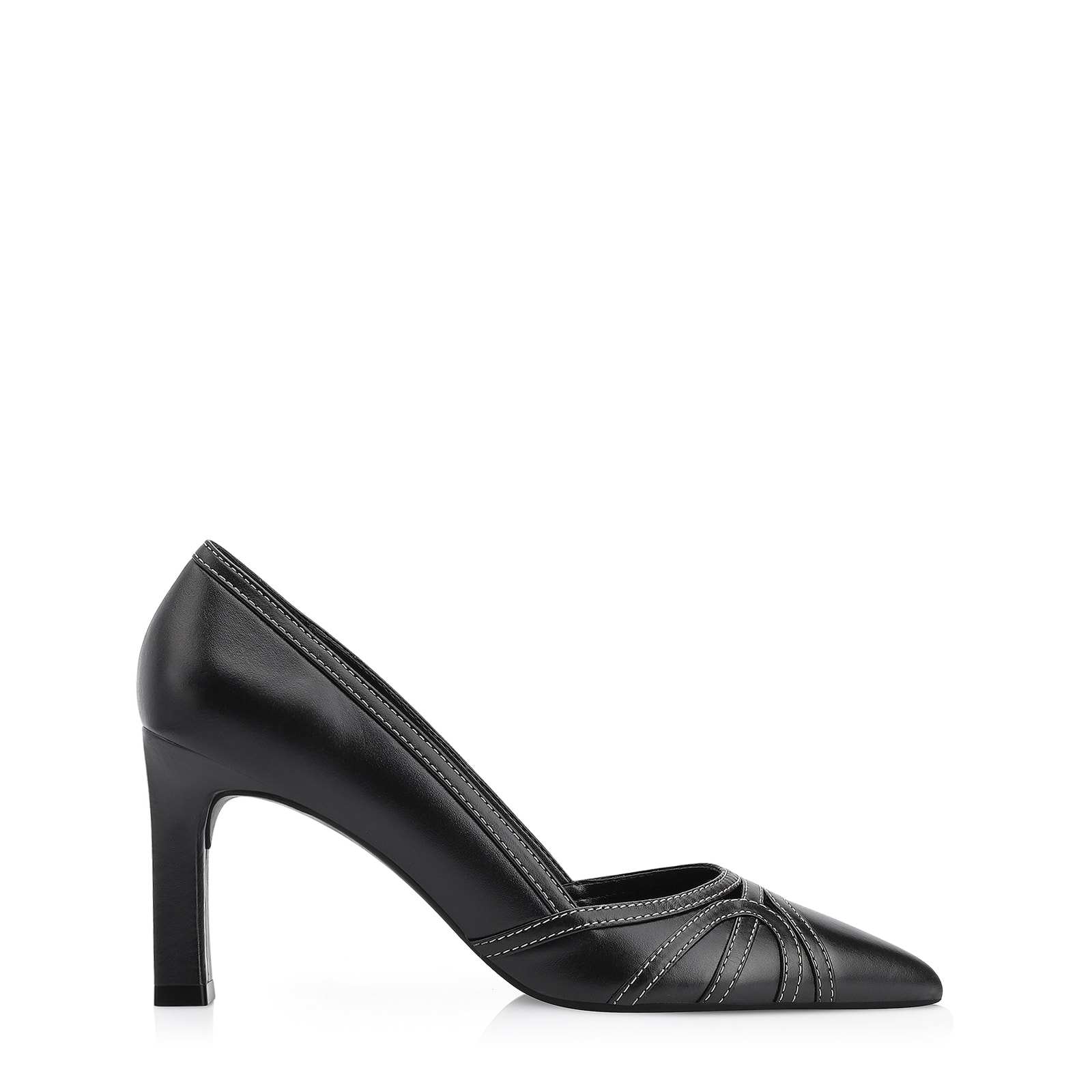 Scarpin Couro Preto