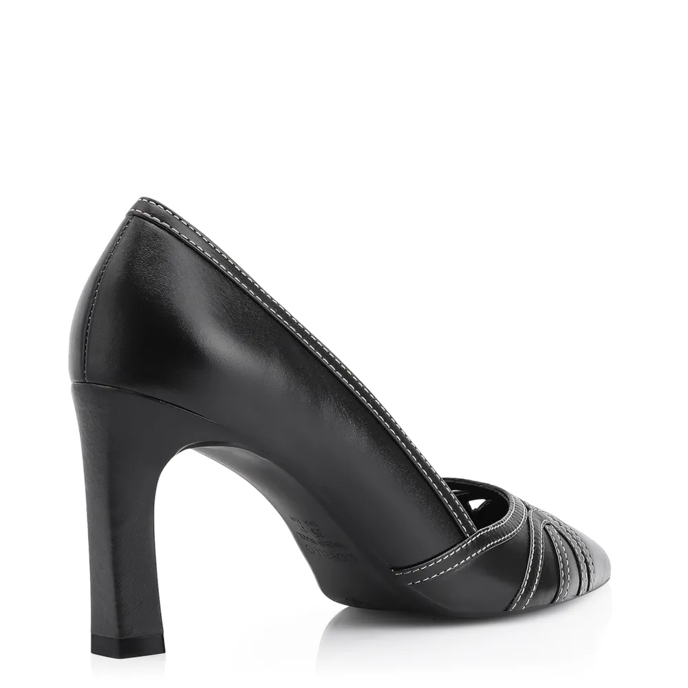 Scarpin Couro Preto - imagem 4