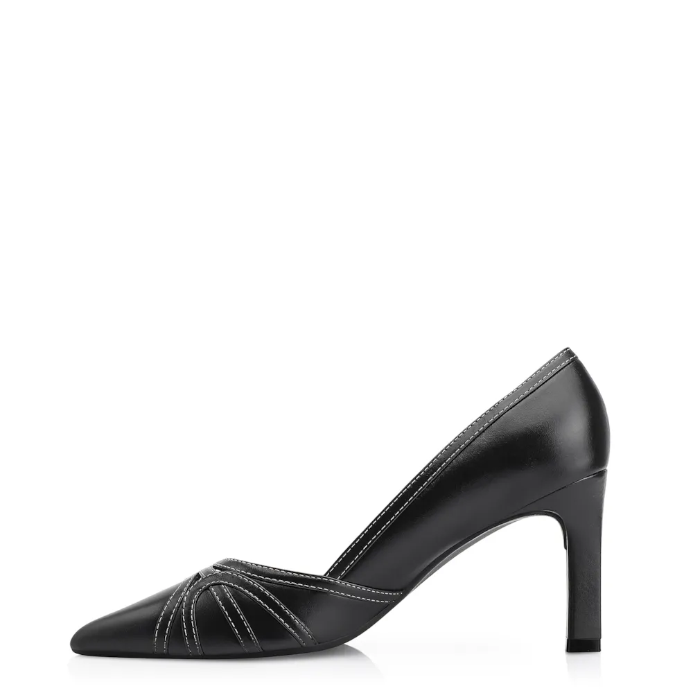 Scarpin Couro Preto - imagem 5
