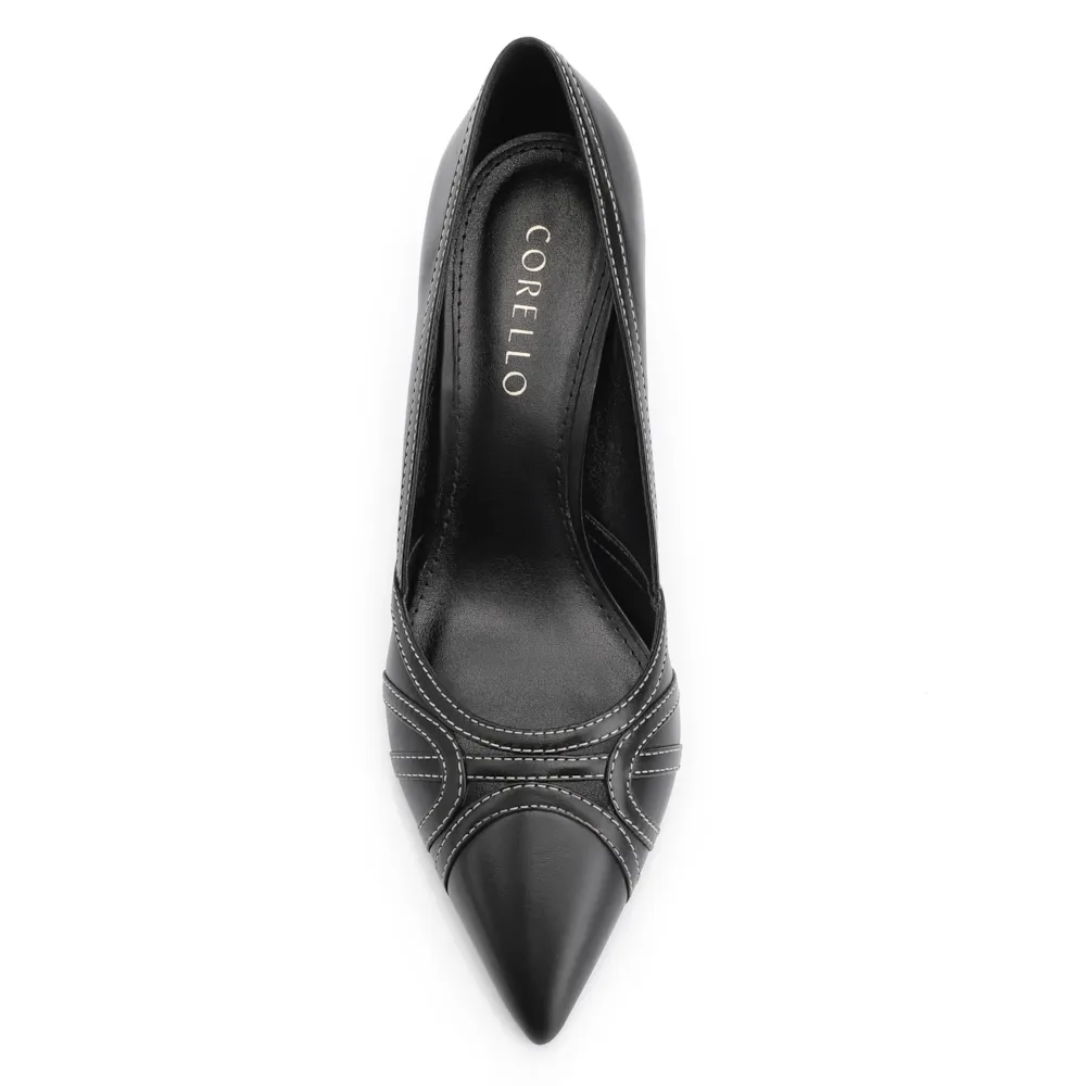 Scarpin Couro Preto - imagem 6