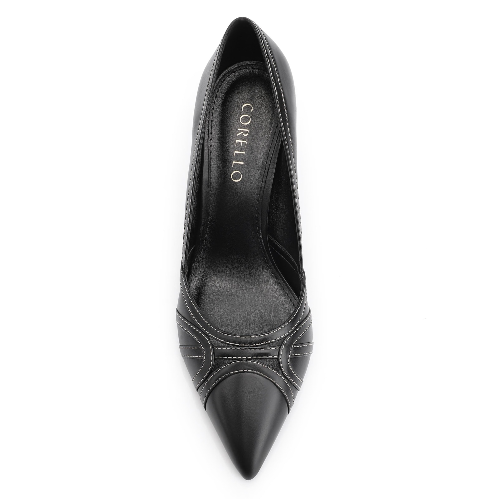 Scarpin Couro Preto