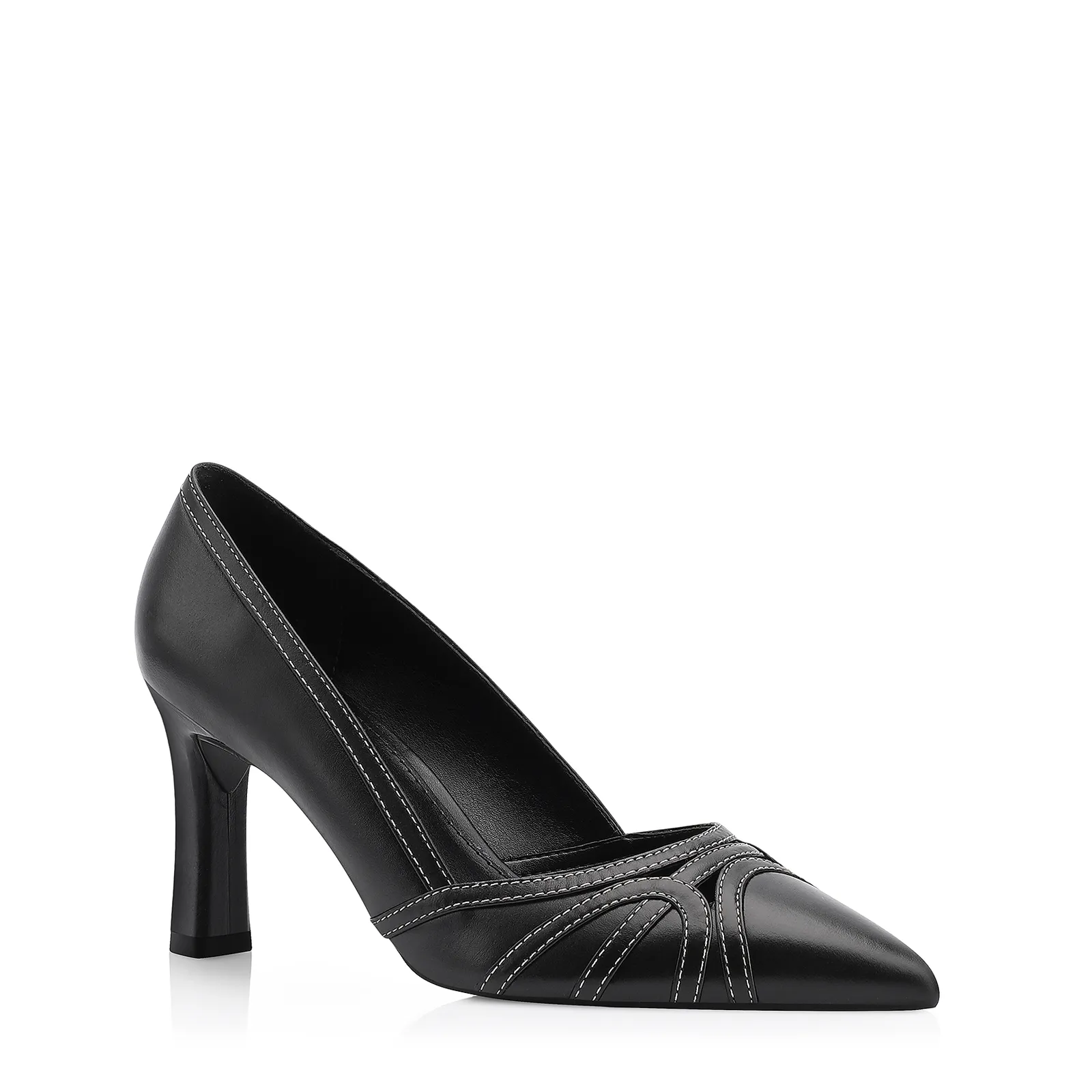 Scarpin Couro Preto