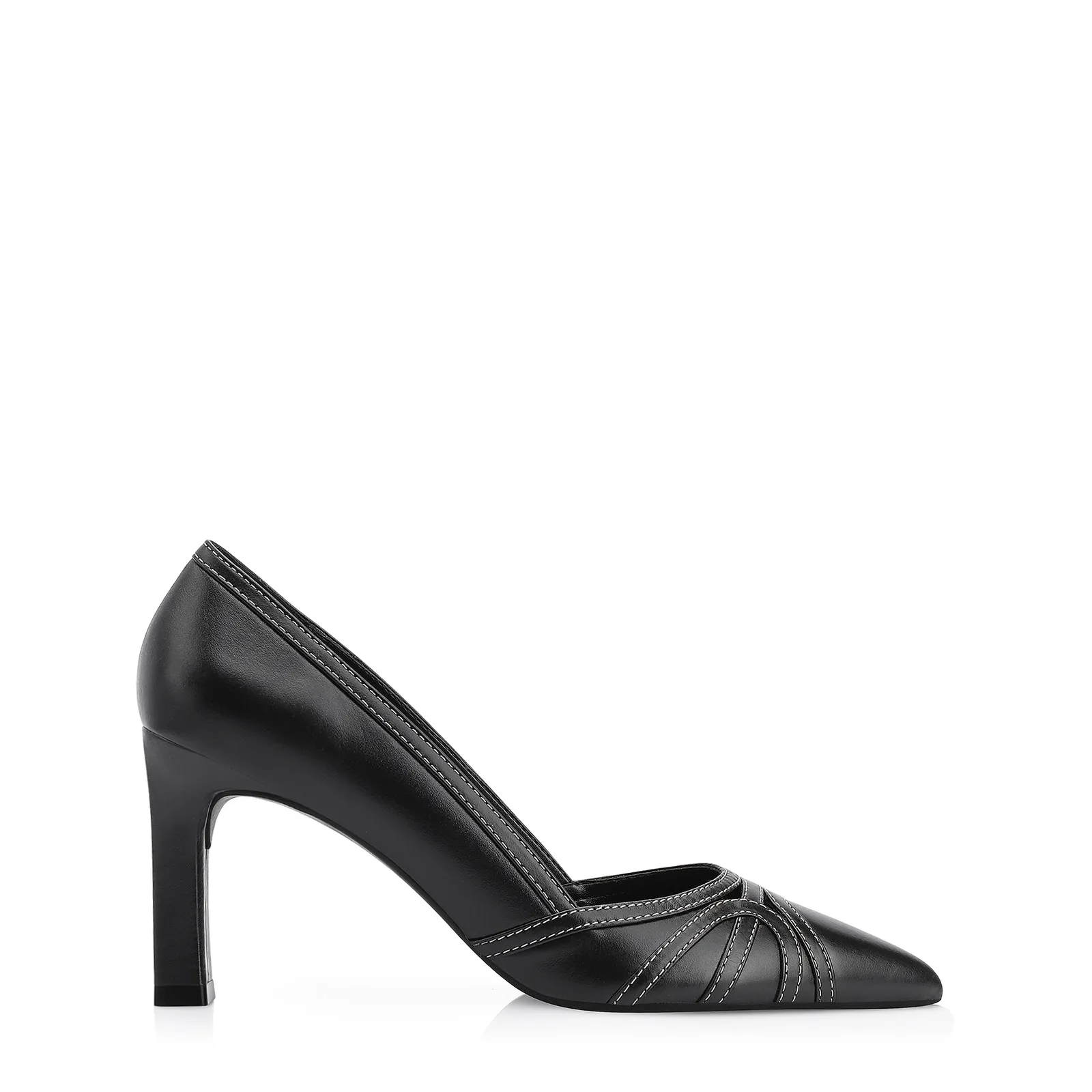 Scarpin Couro Preto