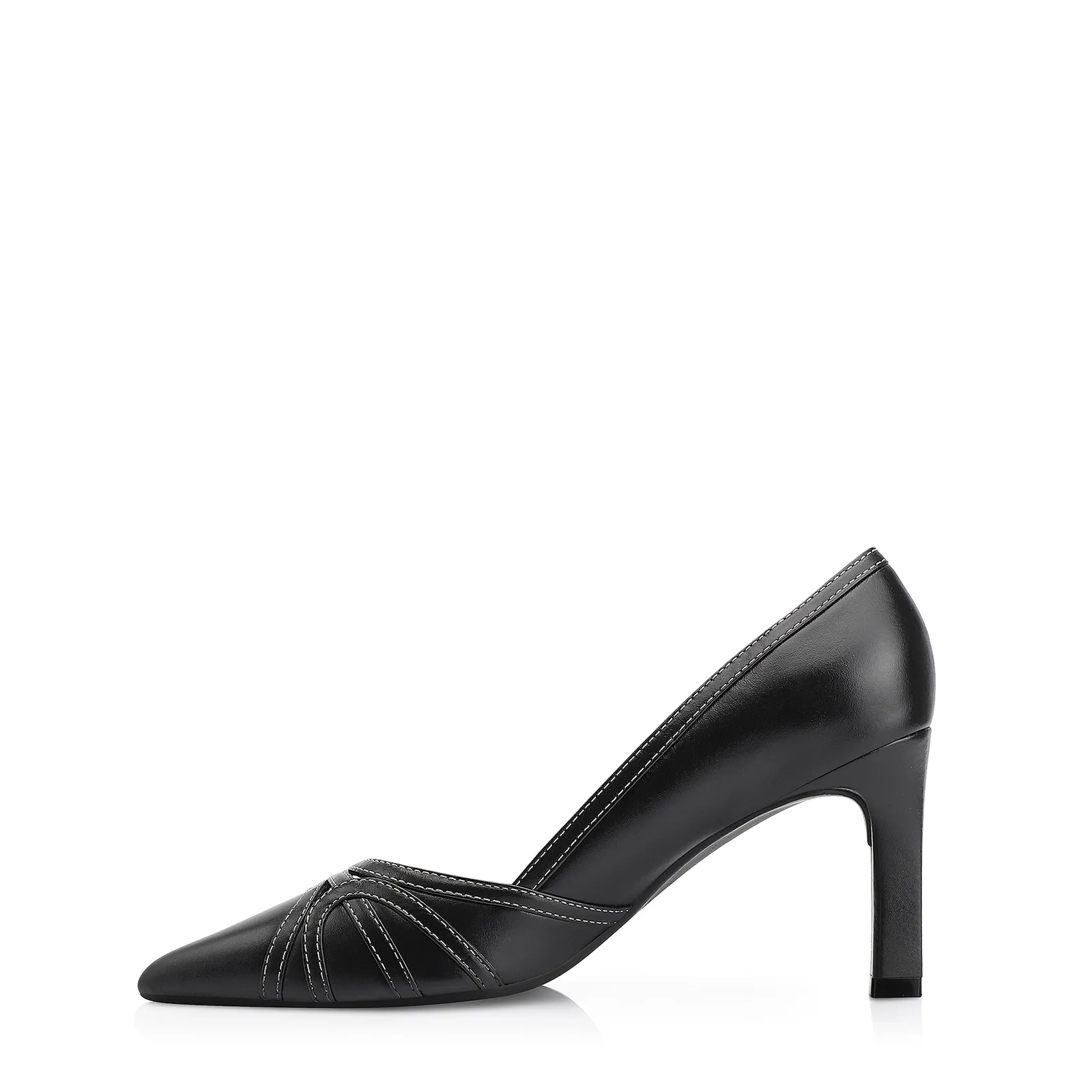 Scarpin Couro Preto