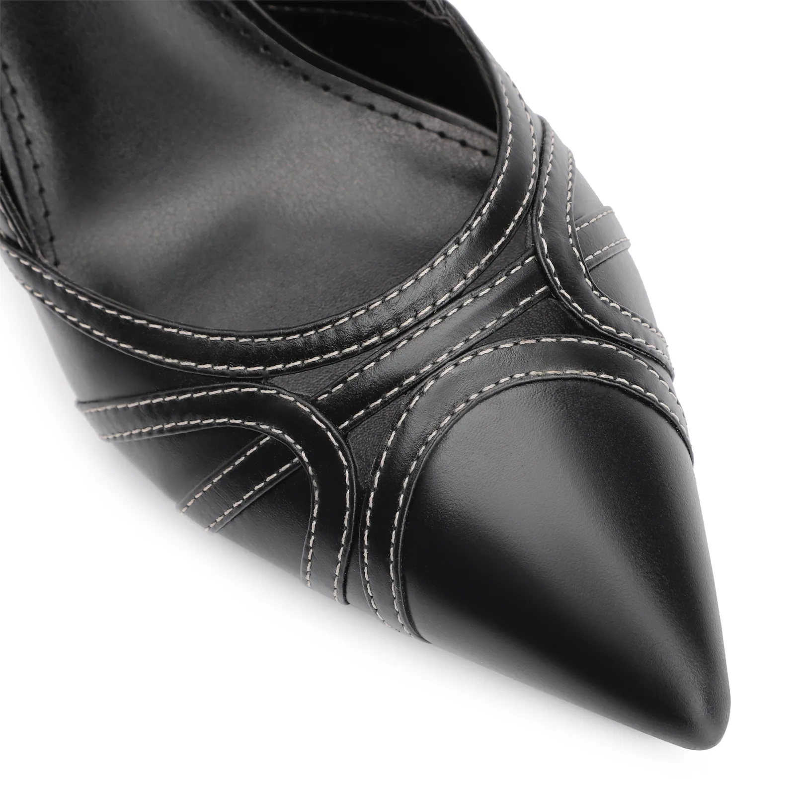 Scarpin Couro Preto