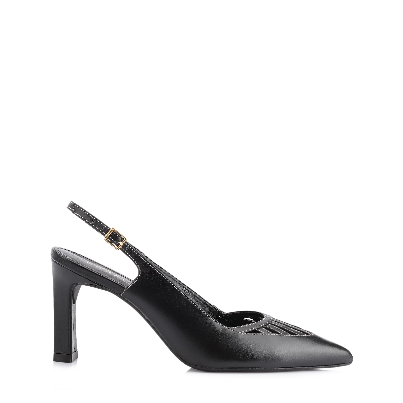 Scarpin Couro Preto